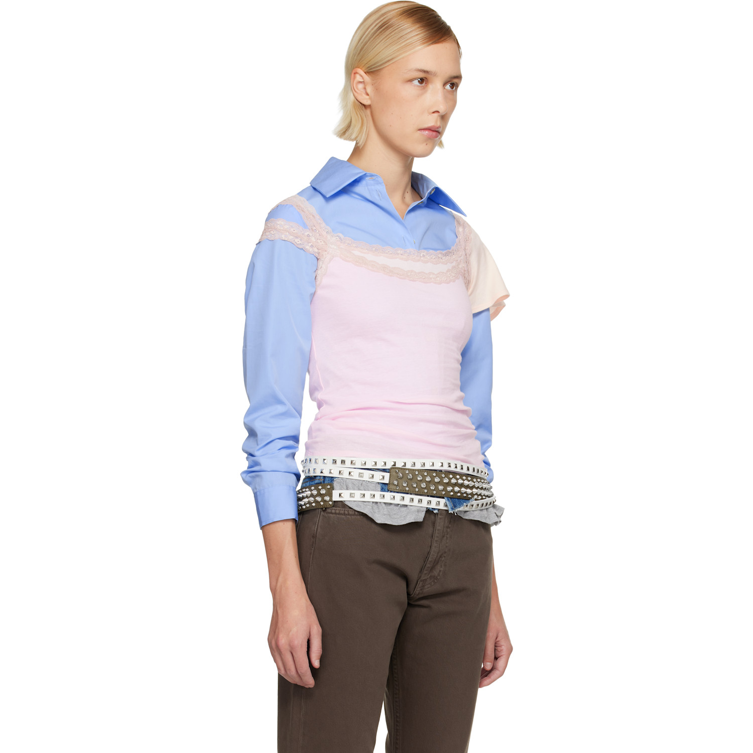  August Barron Pink Double Tank Top 