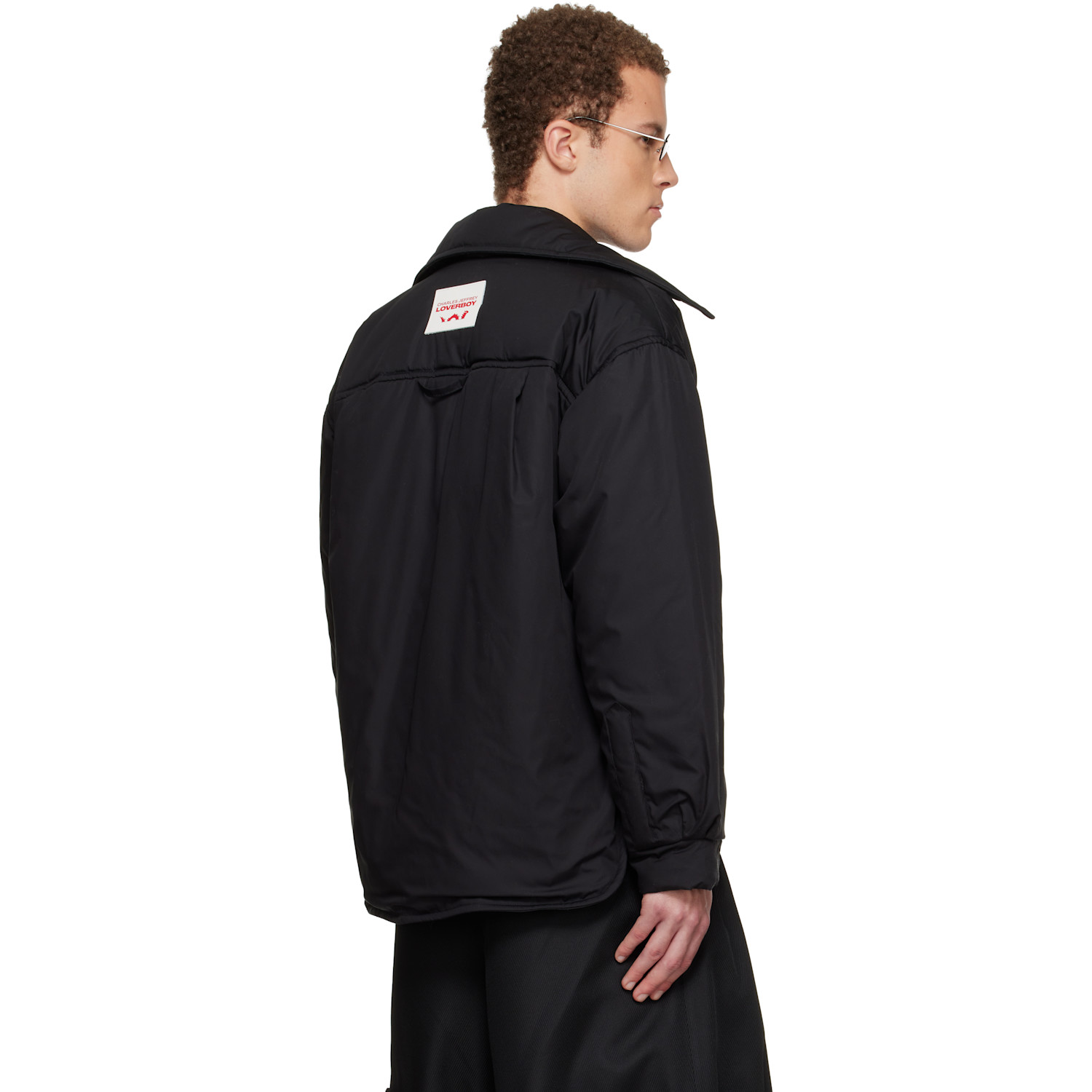  Charles Jeffrey Loverboy Black Puffer Overshirt 