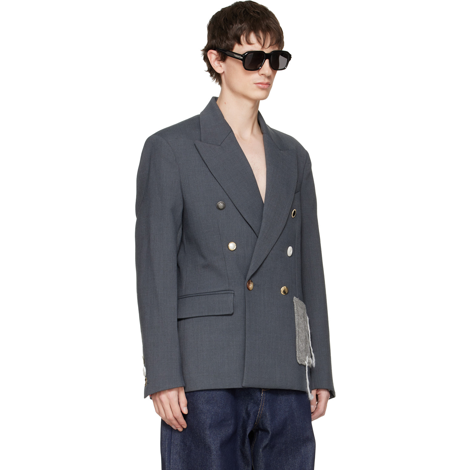  Charles Jeffrey Loverboy Gray Edinburgh Blazer 