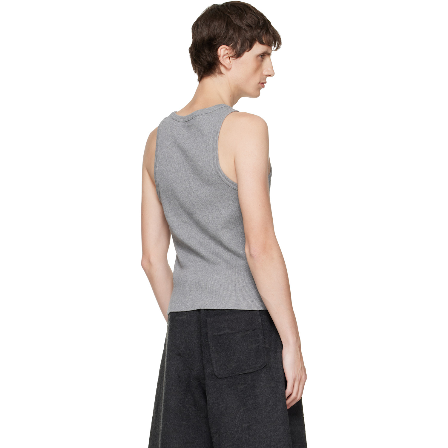  Charles Jeffrey Loverboy Gray Logo Tank Top 