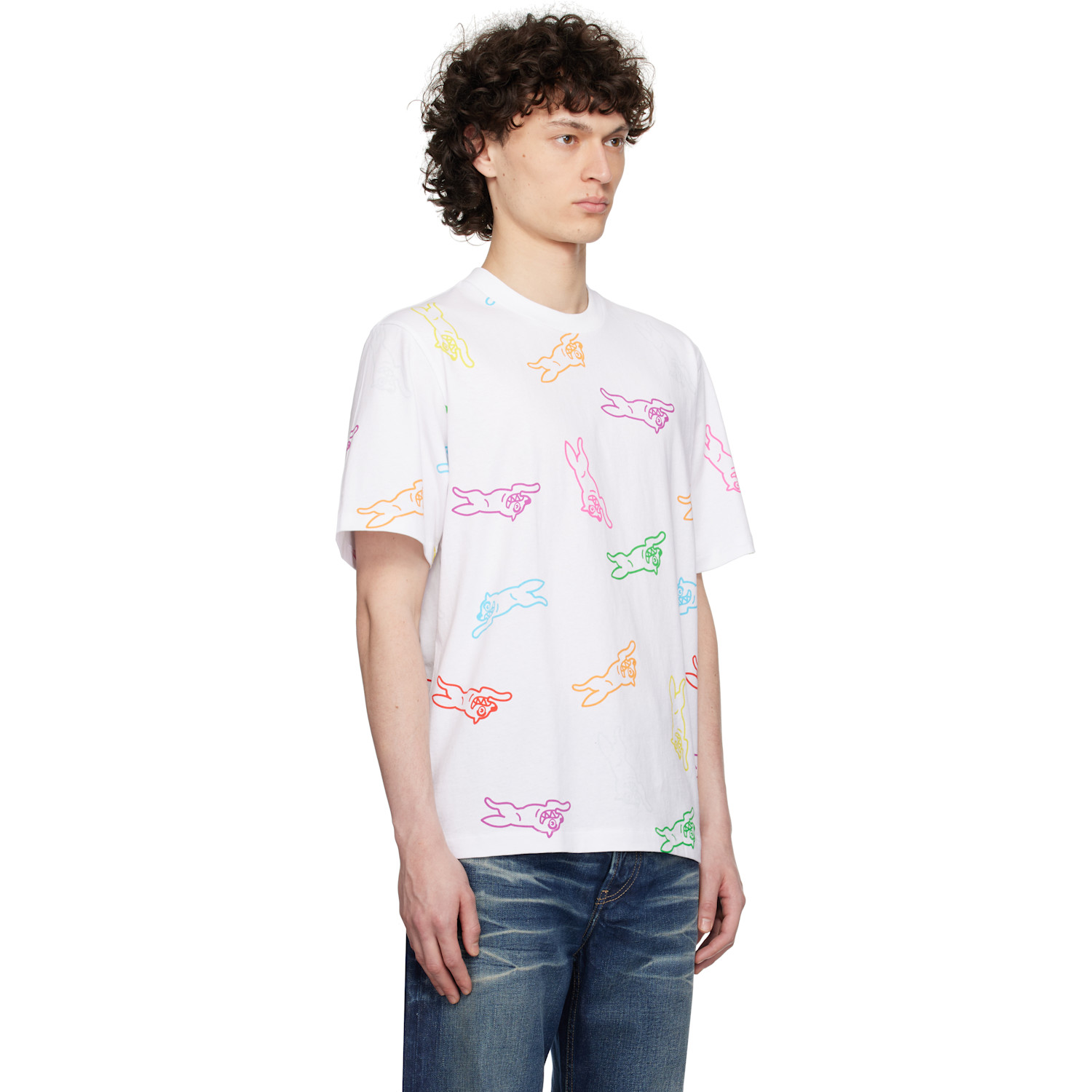  Icecream White All-over Running Dog T-shirt 