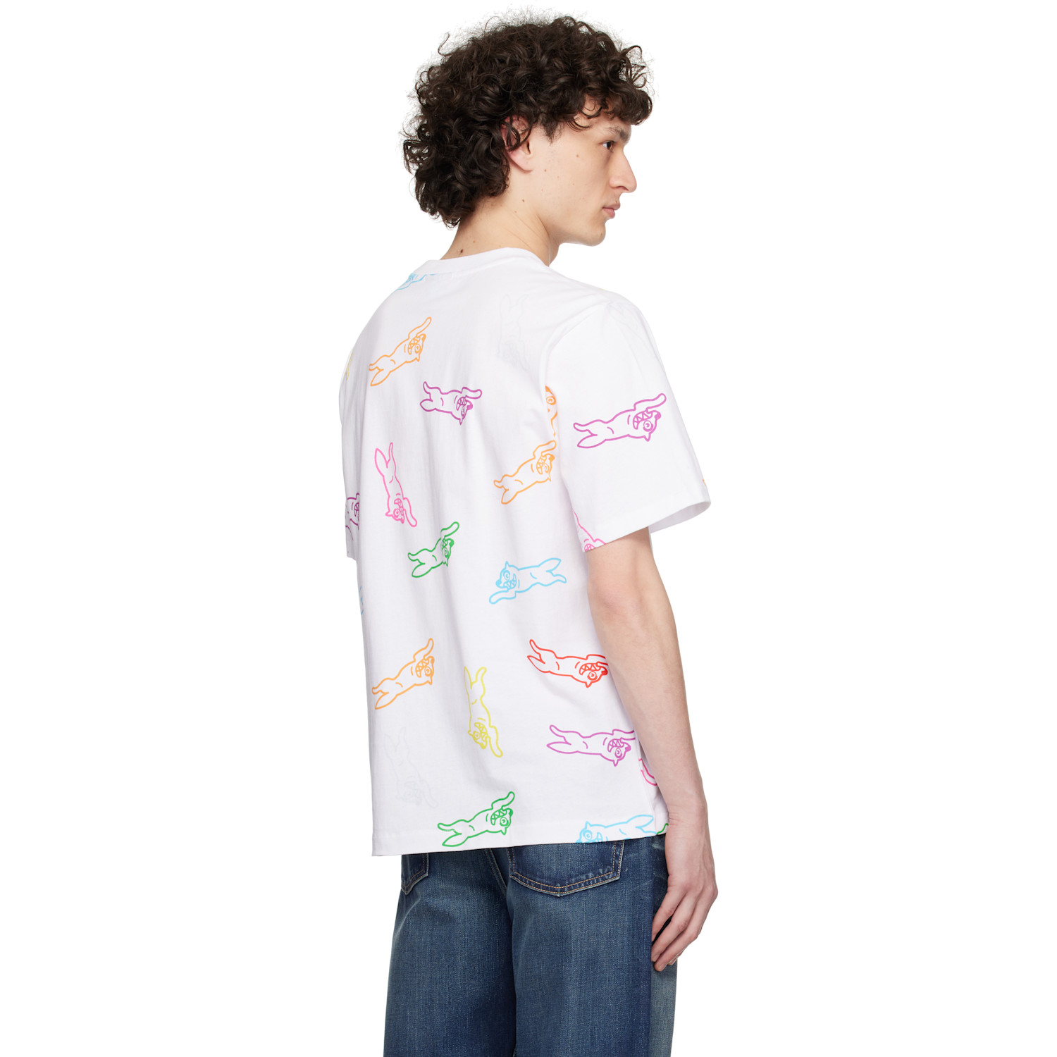  Icecream White All-over Running Dog T-shirt 