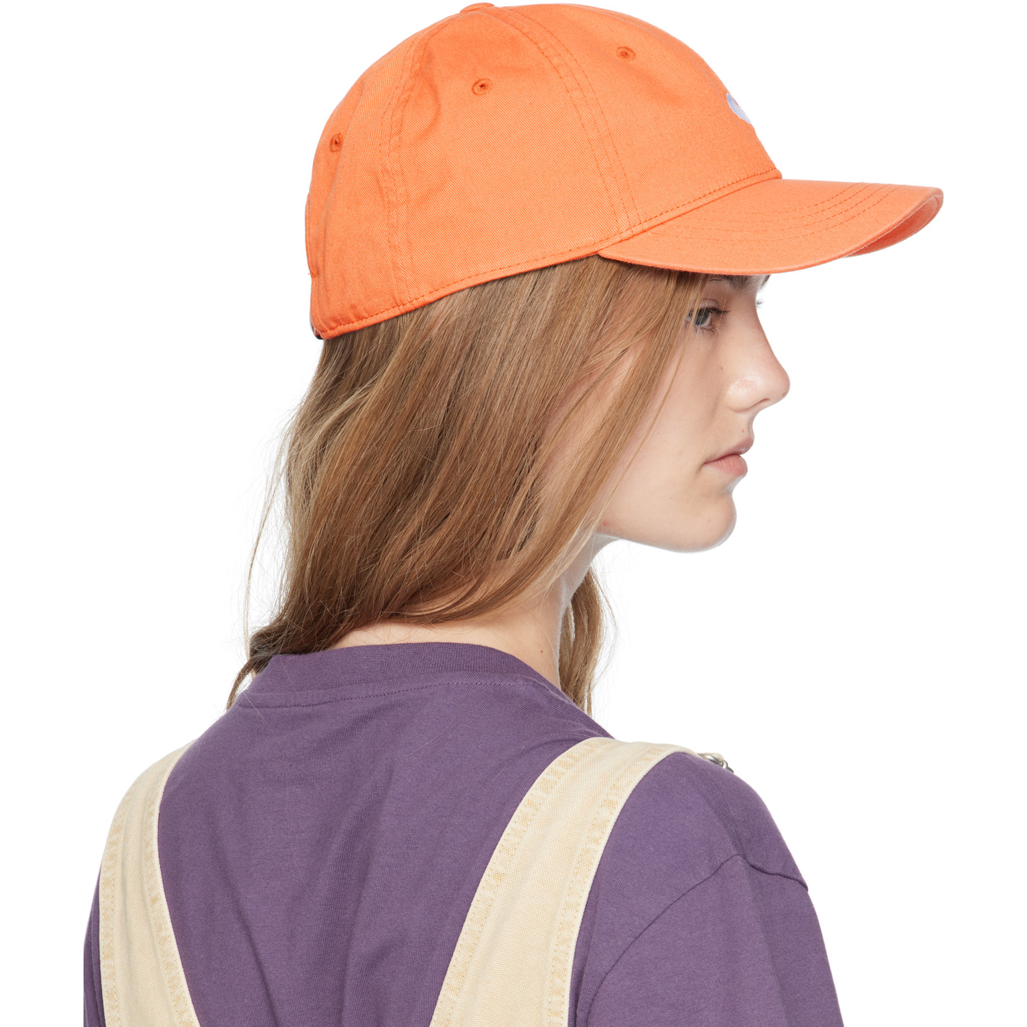  Carhartt Work In Progress Orange Madison Logo Cap 