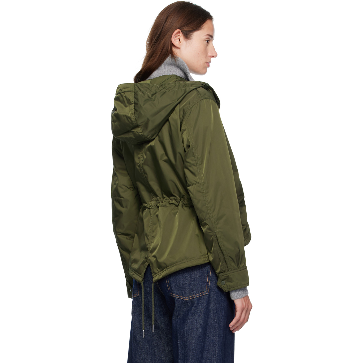  Moncler Green Noizay Hooded Parka Jacket 