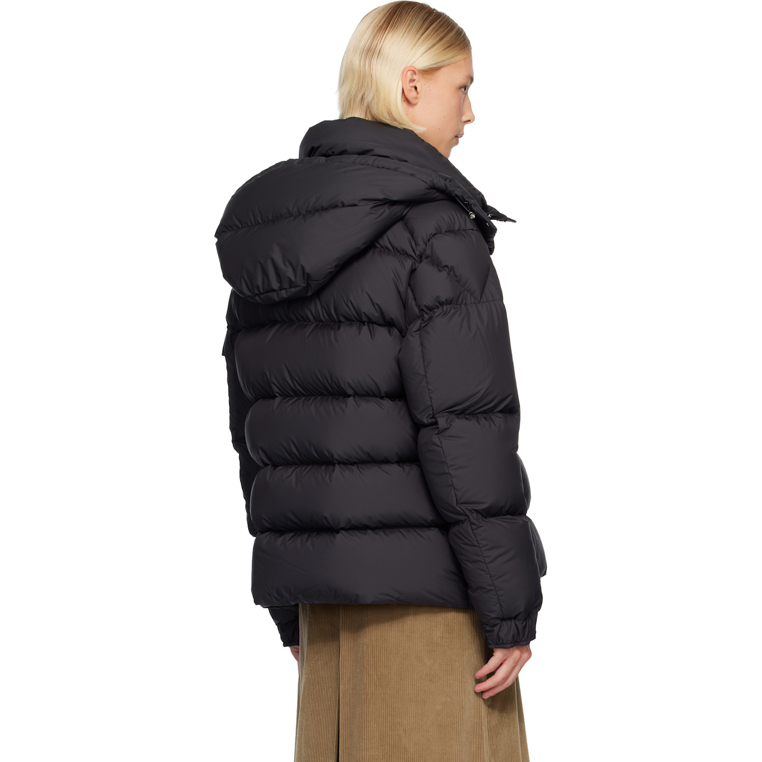 Moncler Black Maya 70 Hooded Short Down Jacket 