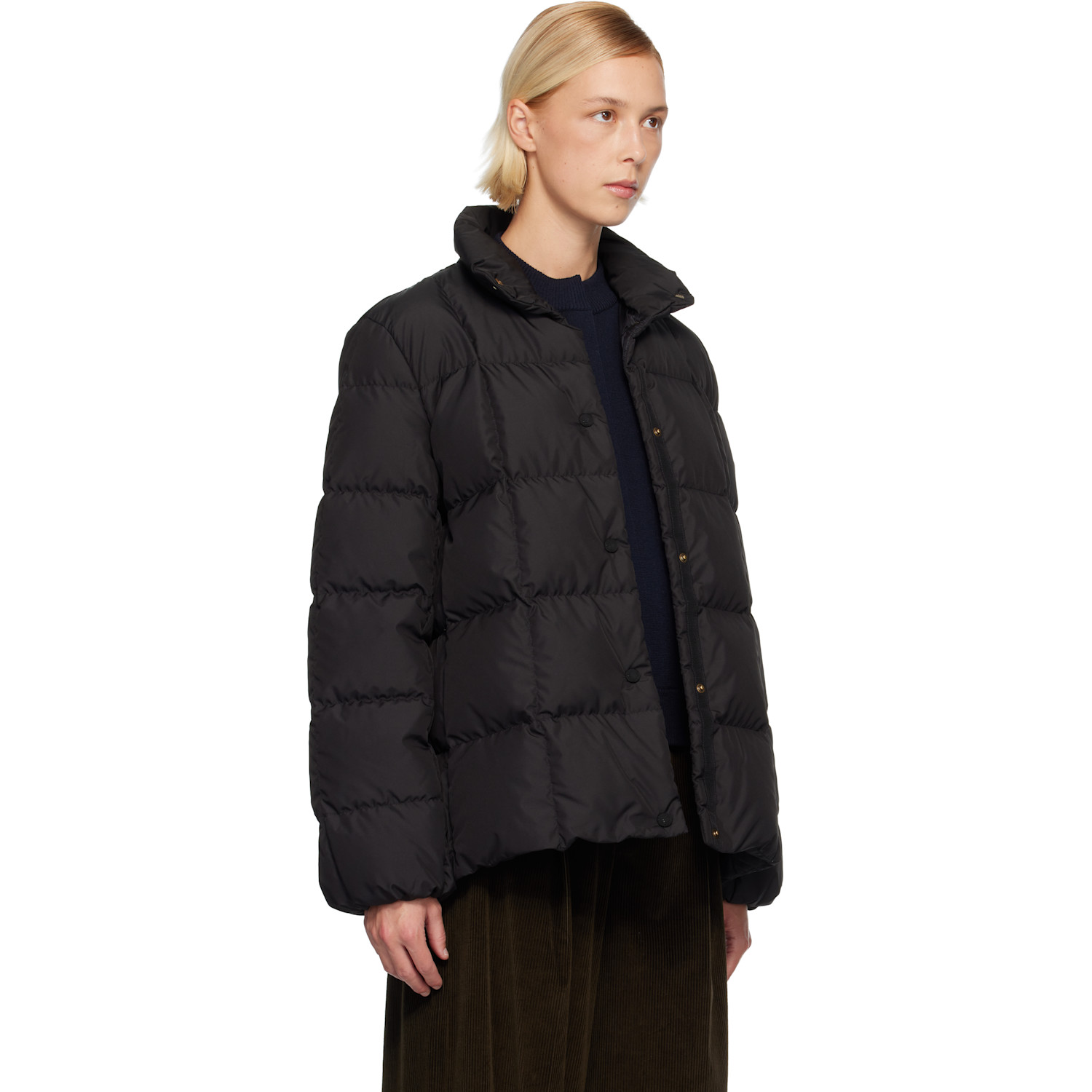  Moncler Black Cochevinne Square-quilted Short Down Jacket 