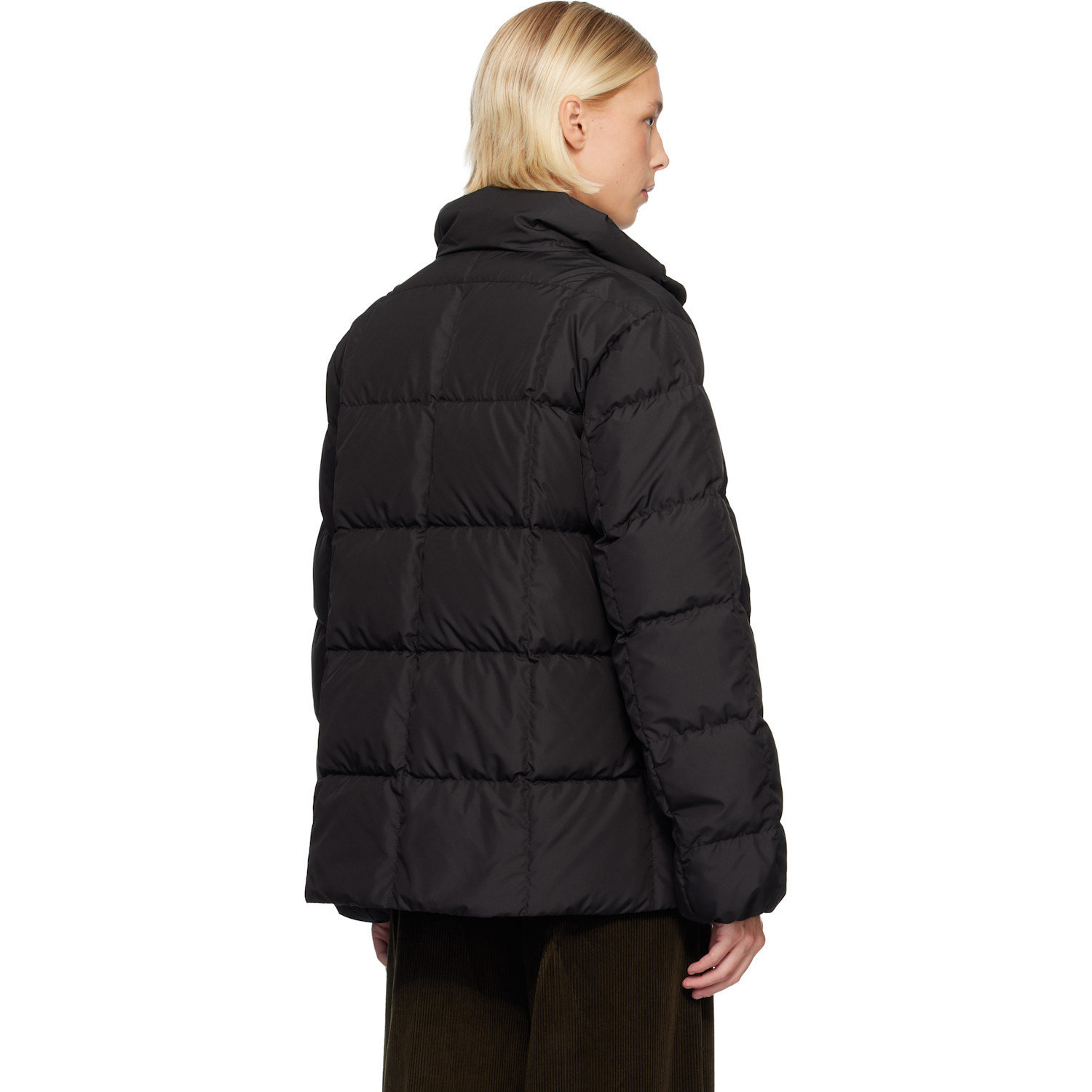  Moncler Black Cochevinne Square-quilted Short Down Jacket 