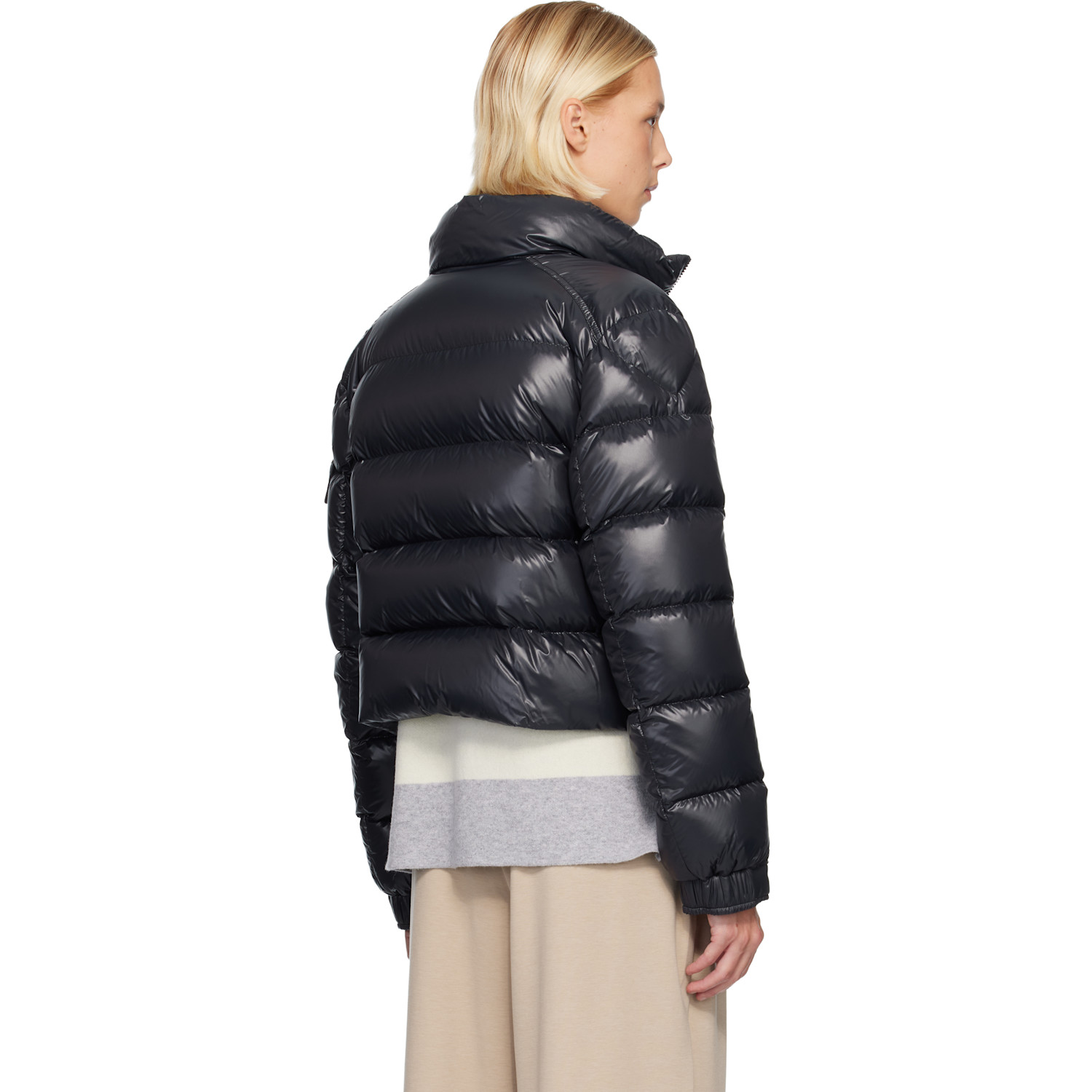  Moncler Black Petra Short Down Jacket 