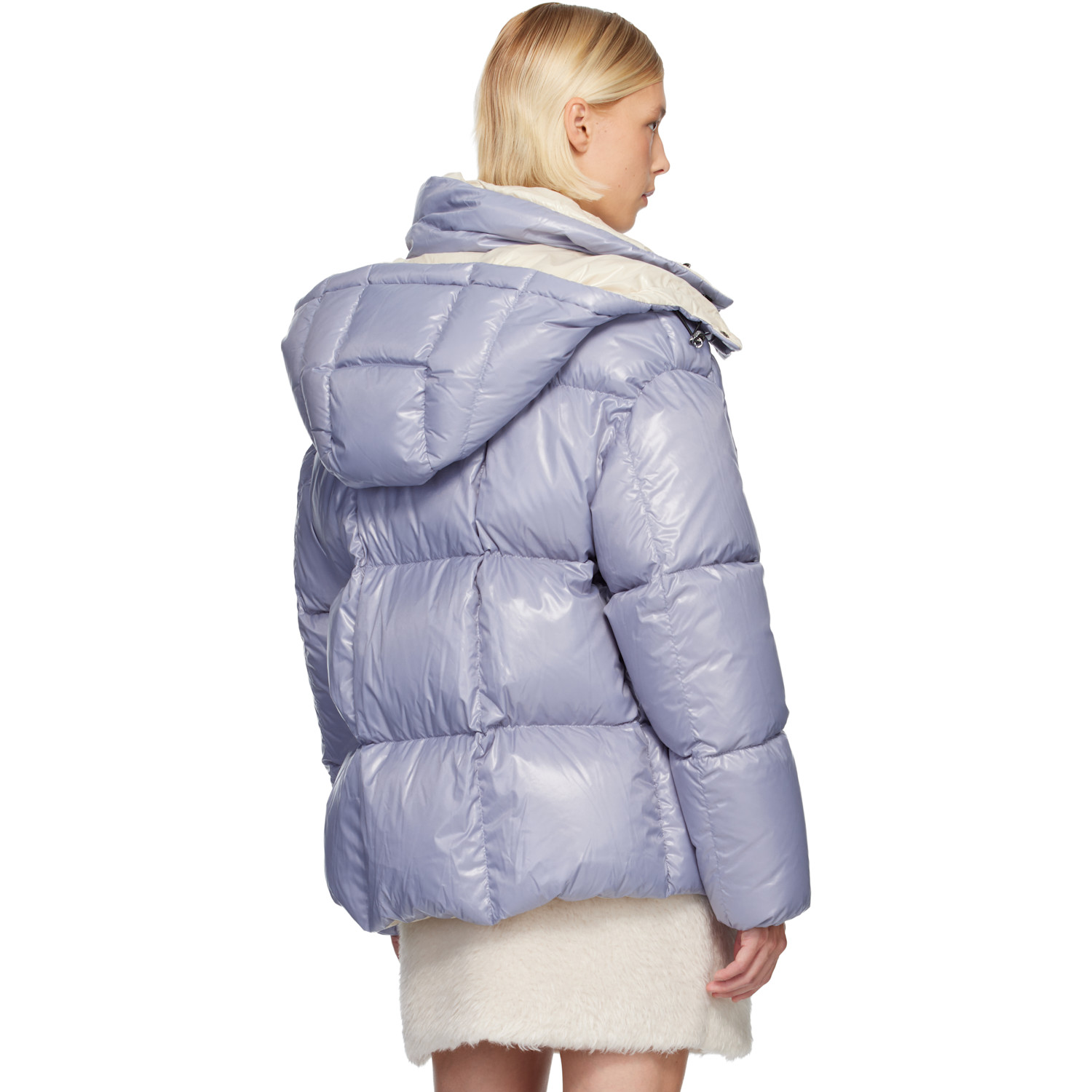  Moncler Blue Parana Hooded Short Down Jacket 