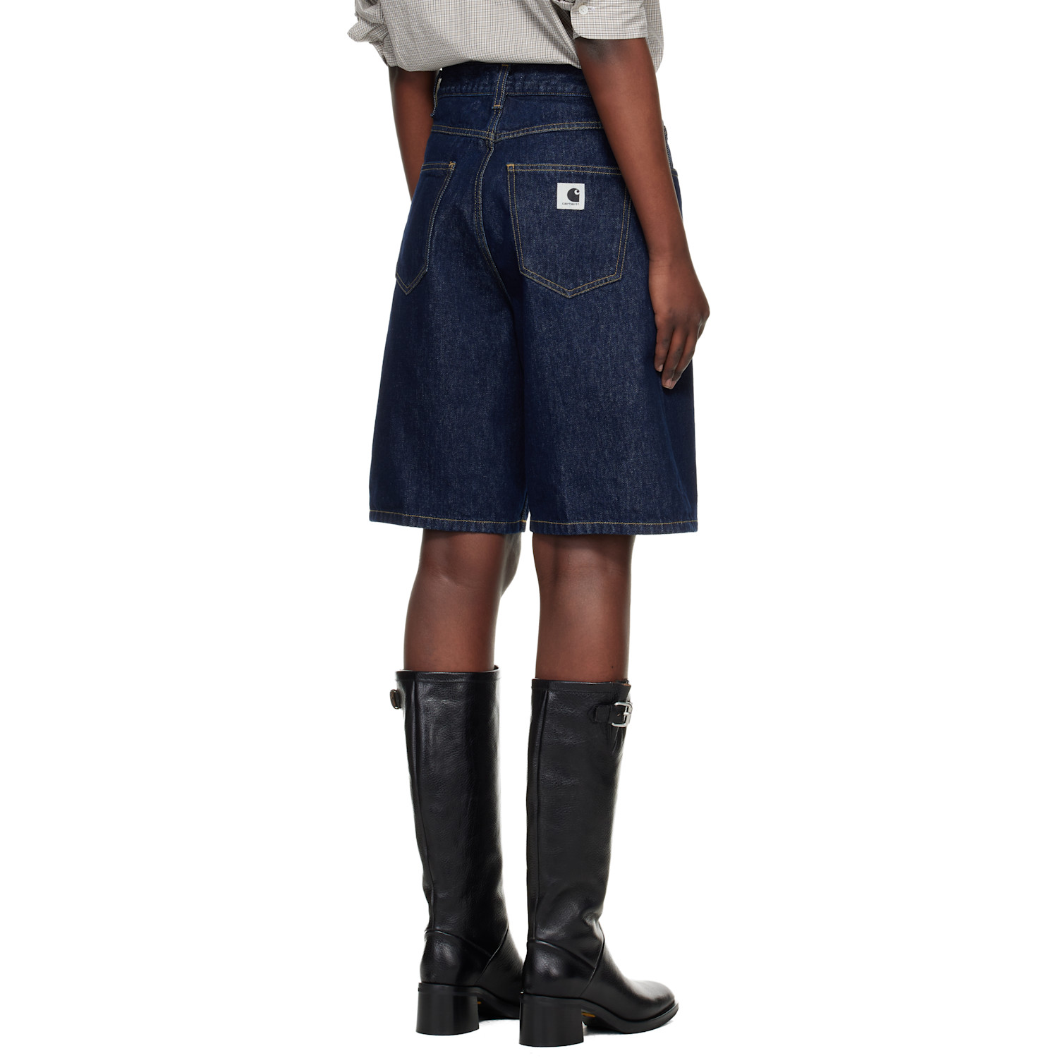  Carhartt Work In Progress Blue Brandon Denim Shorts 