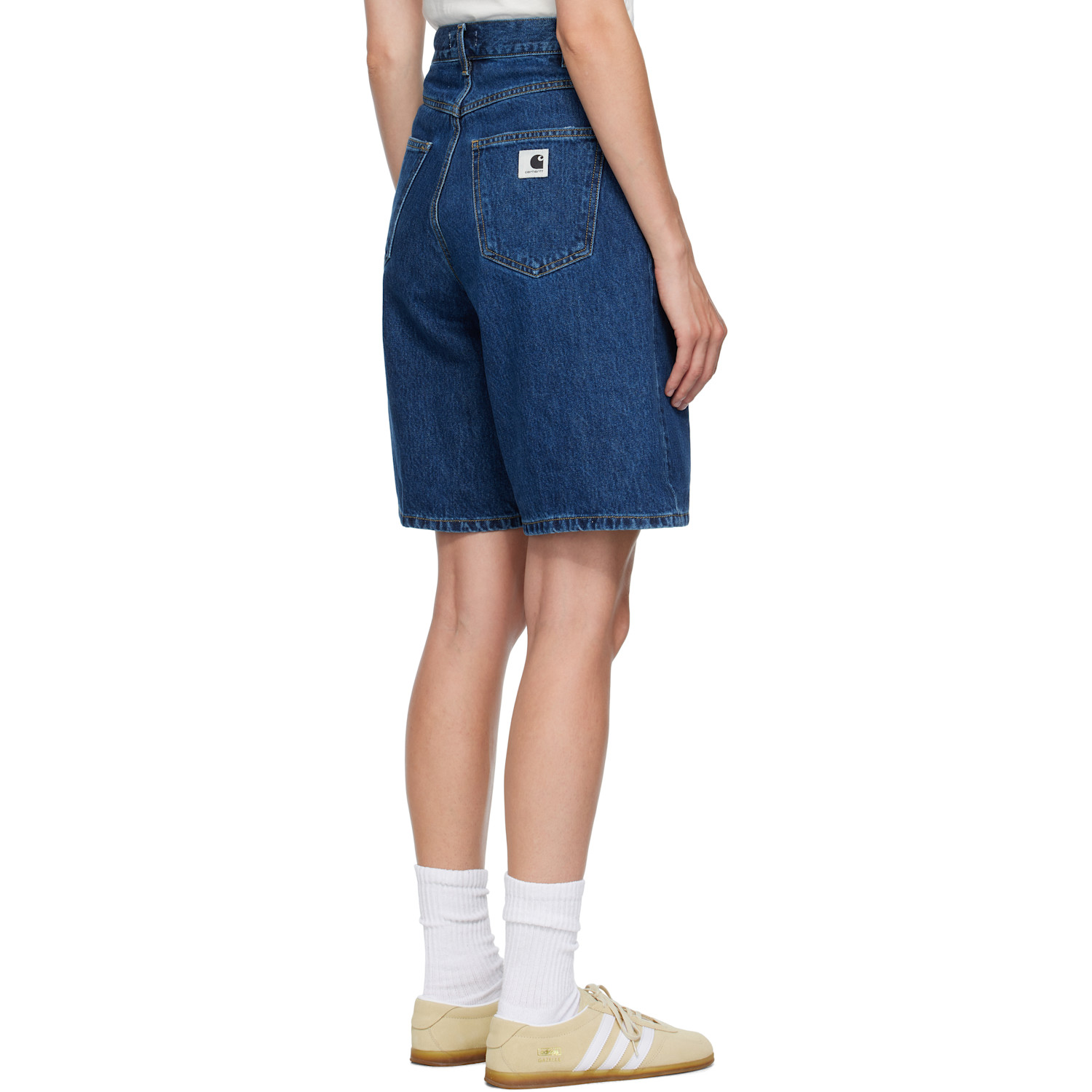  Carhartt Work In Progress Blue Brandon Denim Shorts 