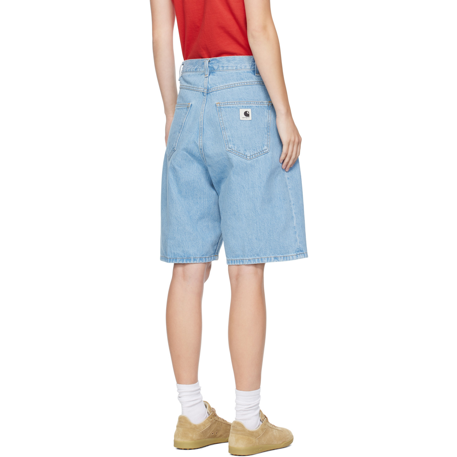  Carhartt Work In Progress Blue Brandon Denim Shorts 