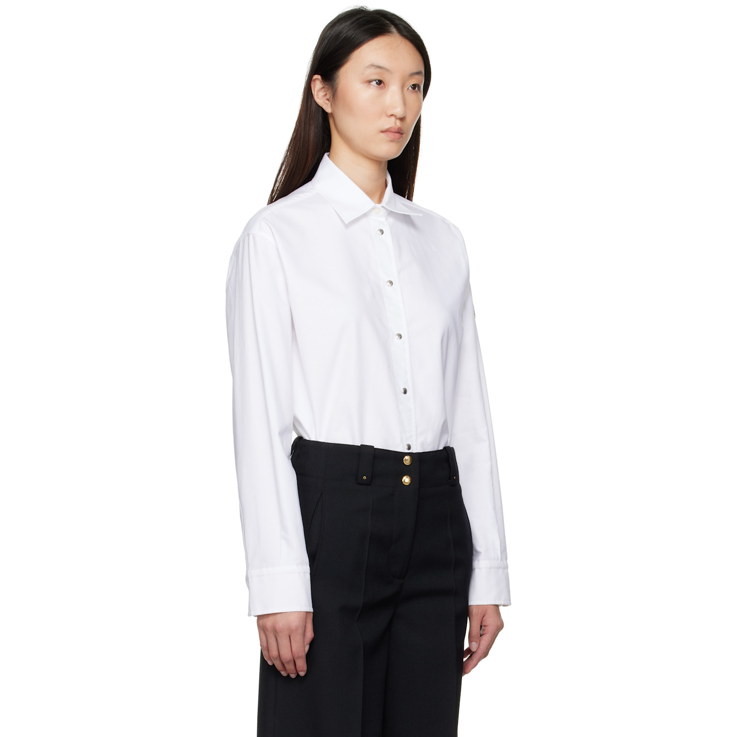  Moncler White Canvas Shirt 