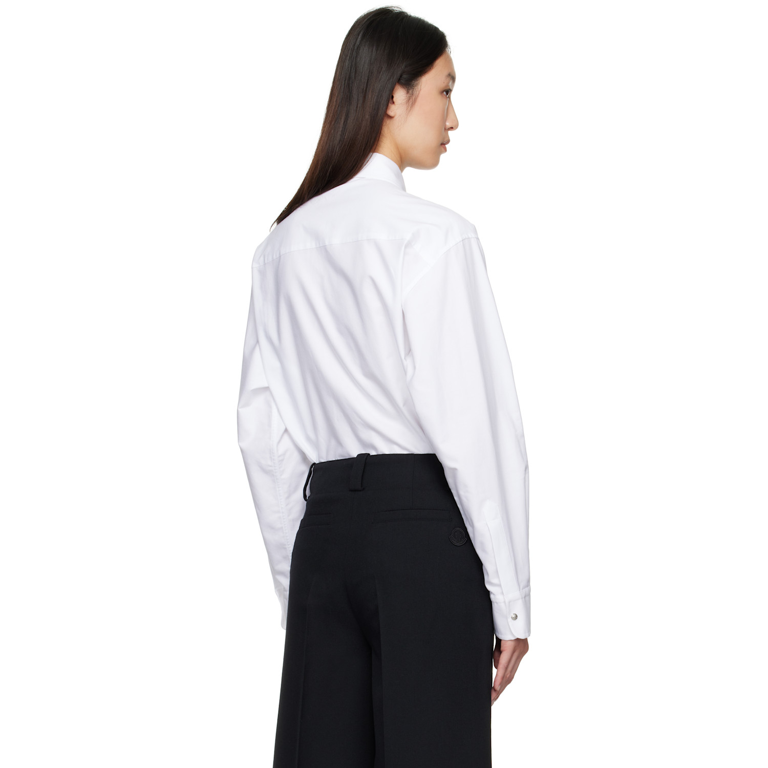  Moncler White Canvas Shirt 