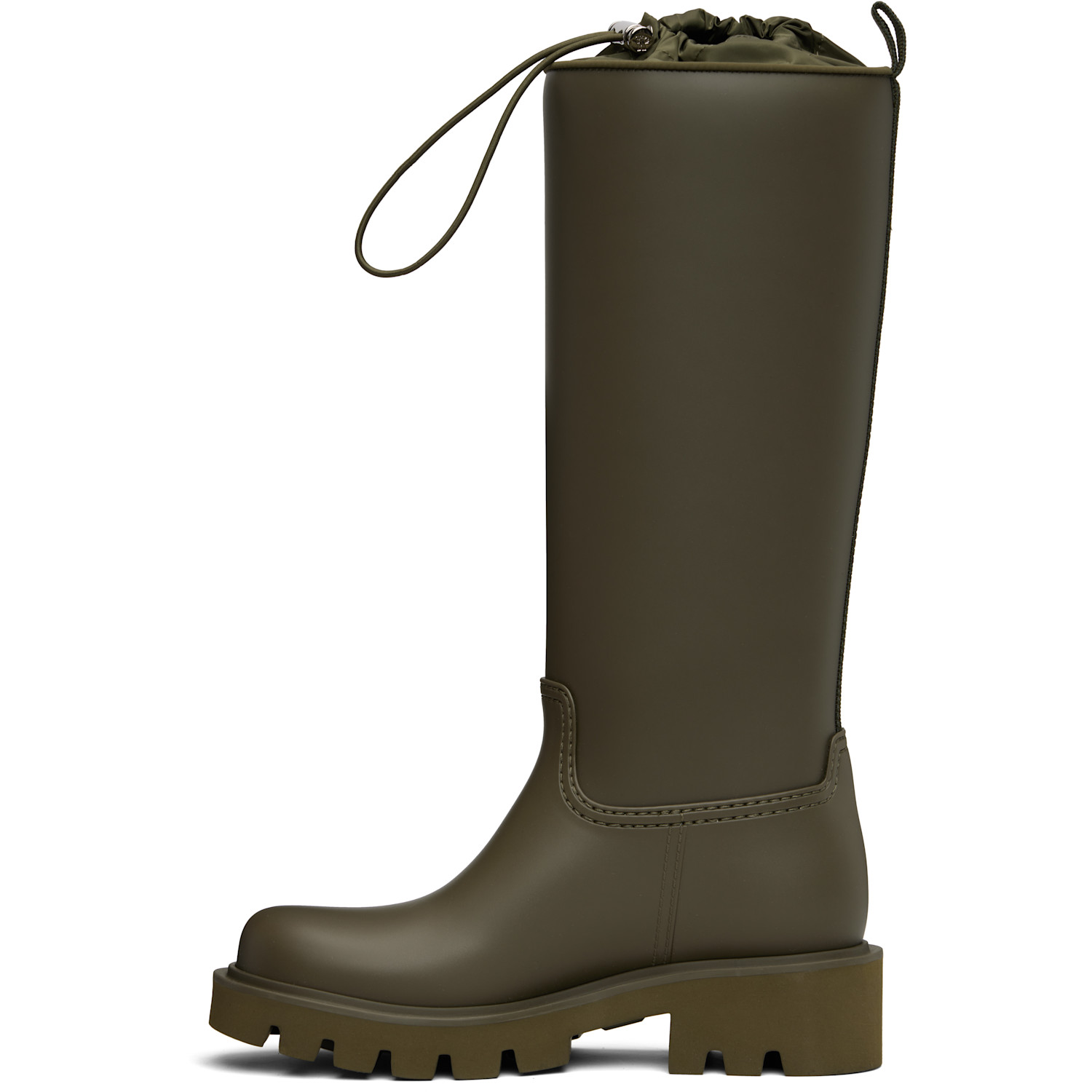  Moncler Khaki Kickstream High Rain Tall Boots 