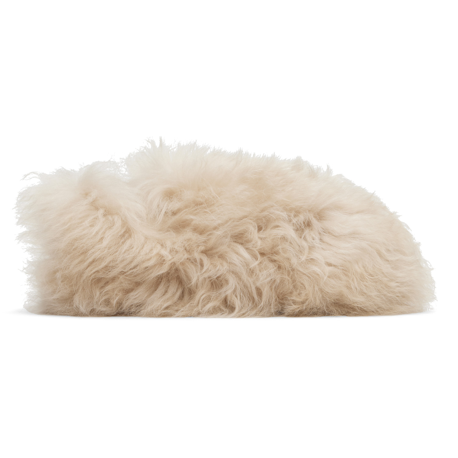 Moncler Beige Snug Shearling Ballerina Flats