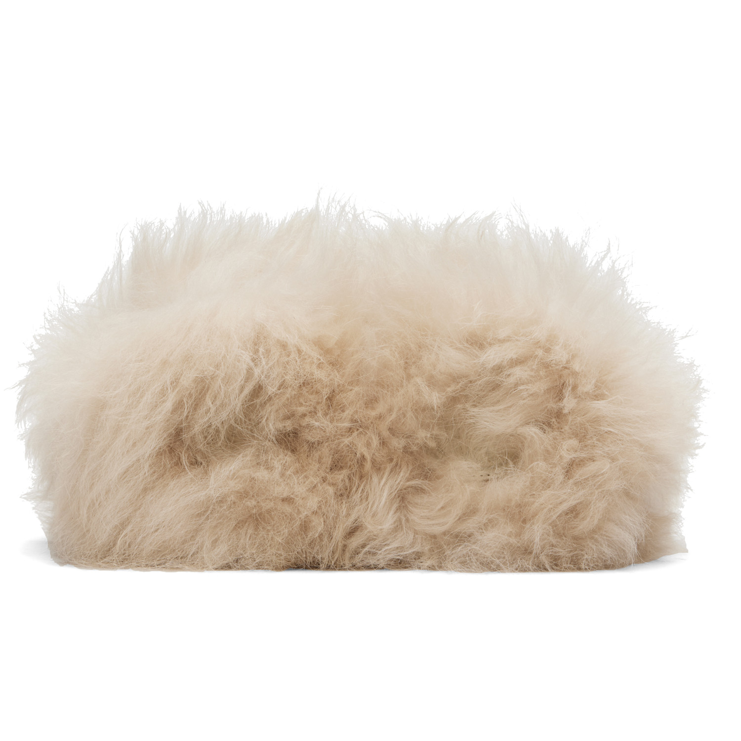  Moncler Beige Snug Shearling Ballerina Flats 