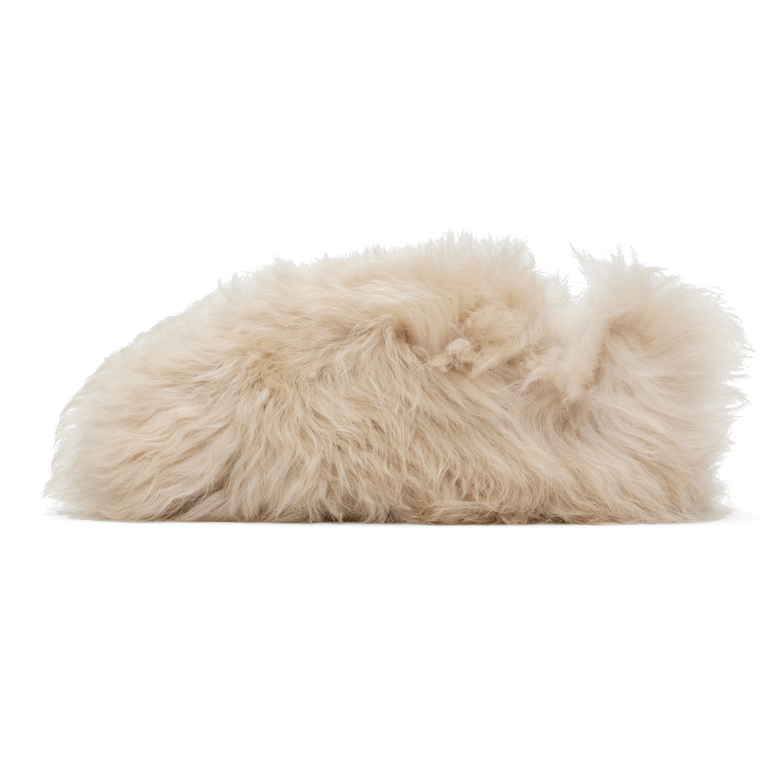 Moncler Beige Snug Shearling Ballerina Flats 