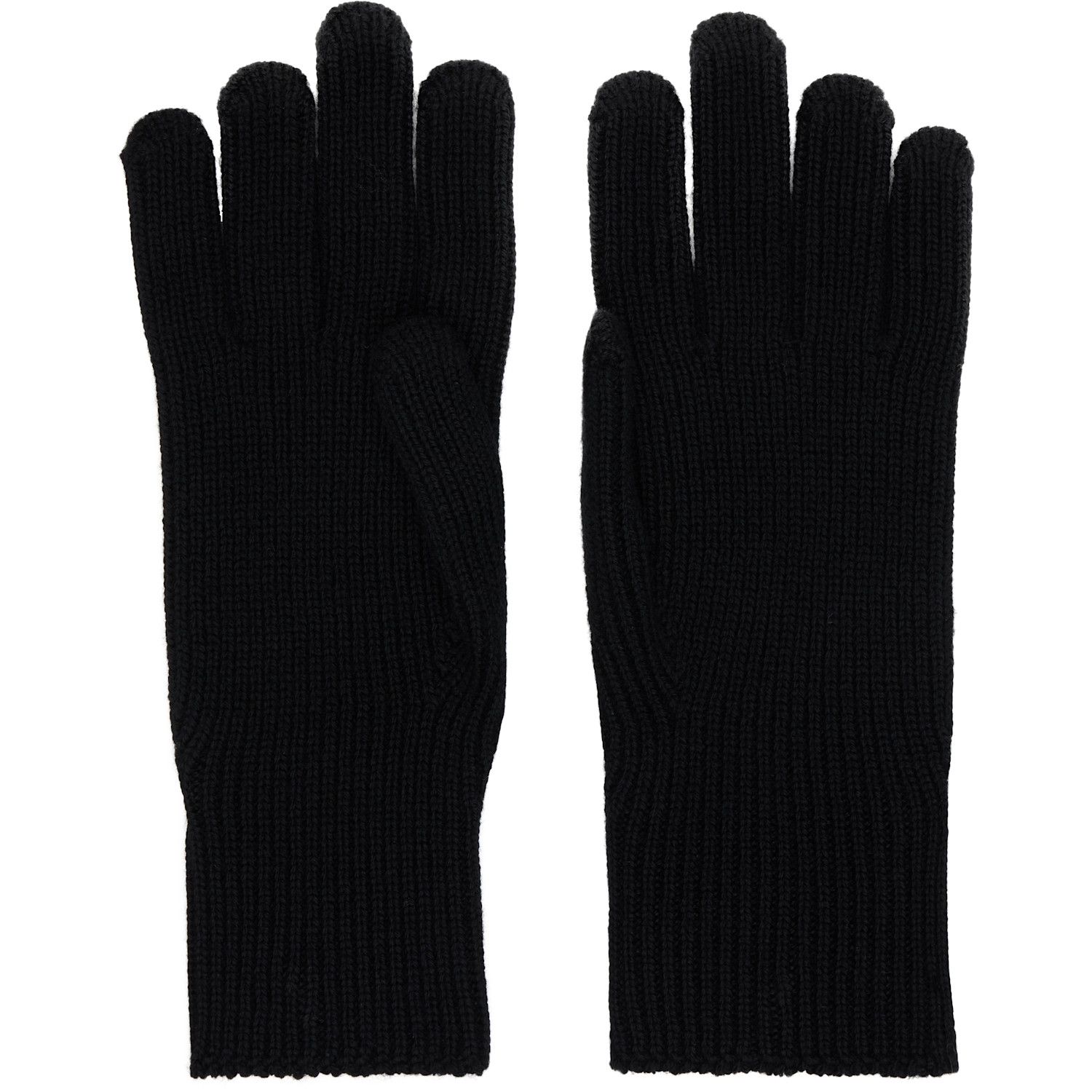  Moncler Black Wool Gloves 