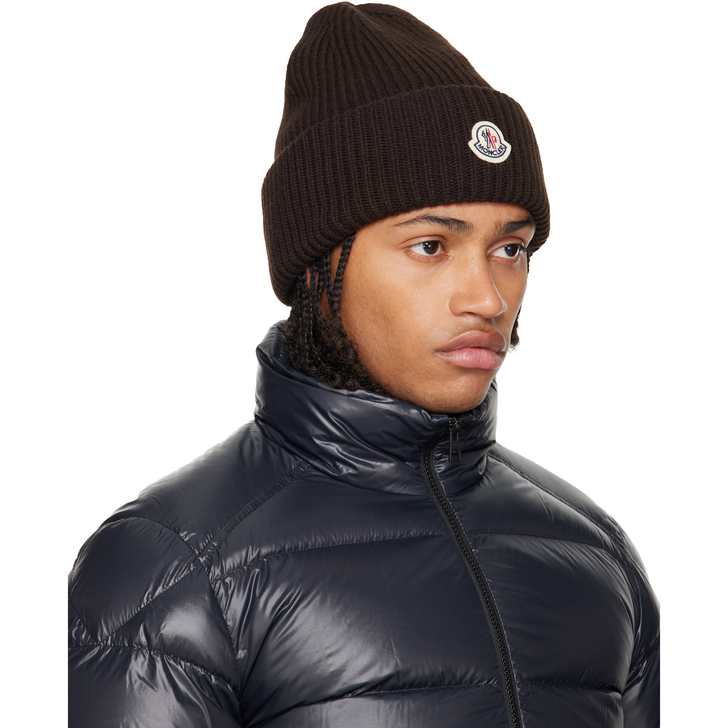  Moncler Brown Wool & Cashmere Beanie 
