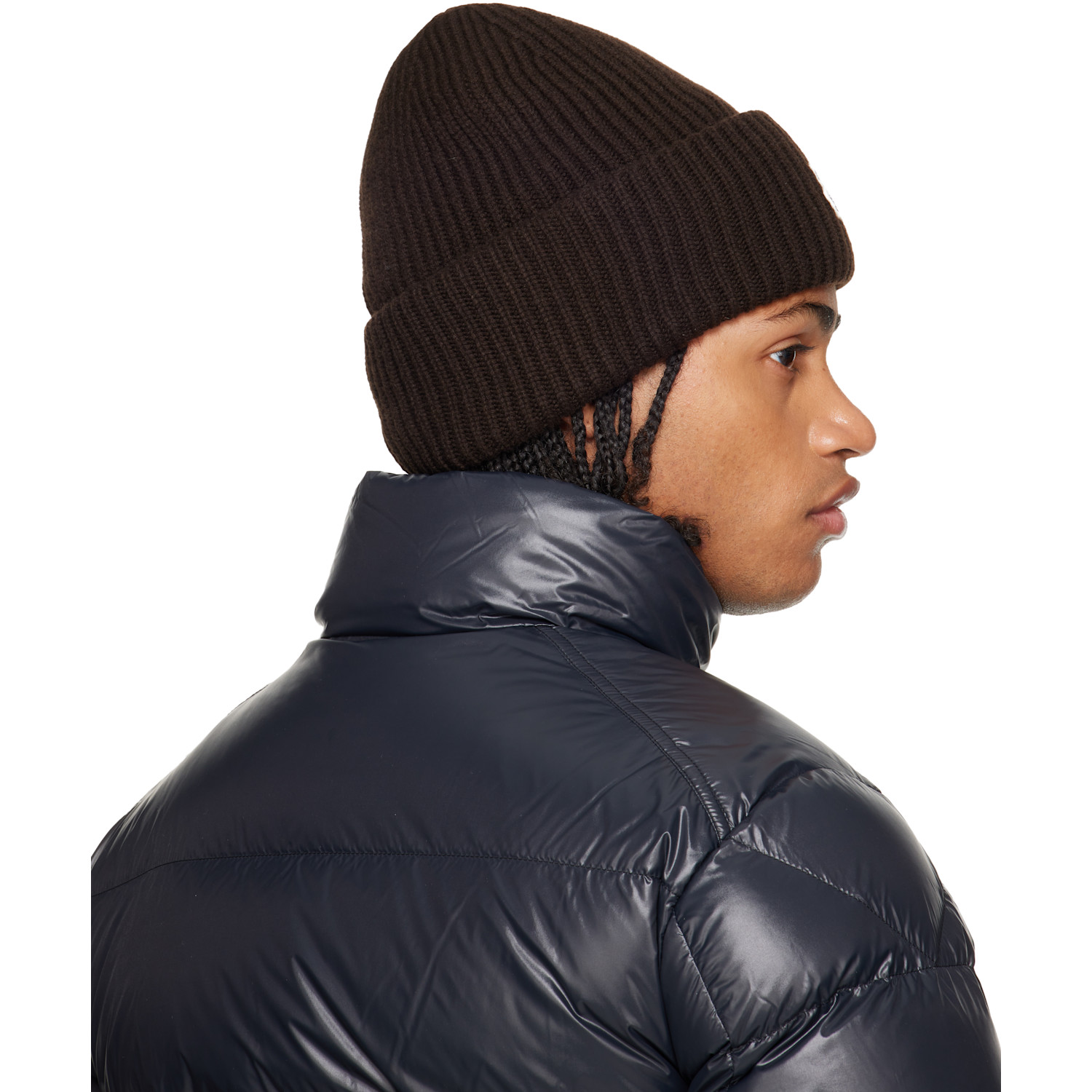  Moncler Brown Wool & Cashmere Beanie 