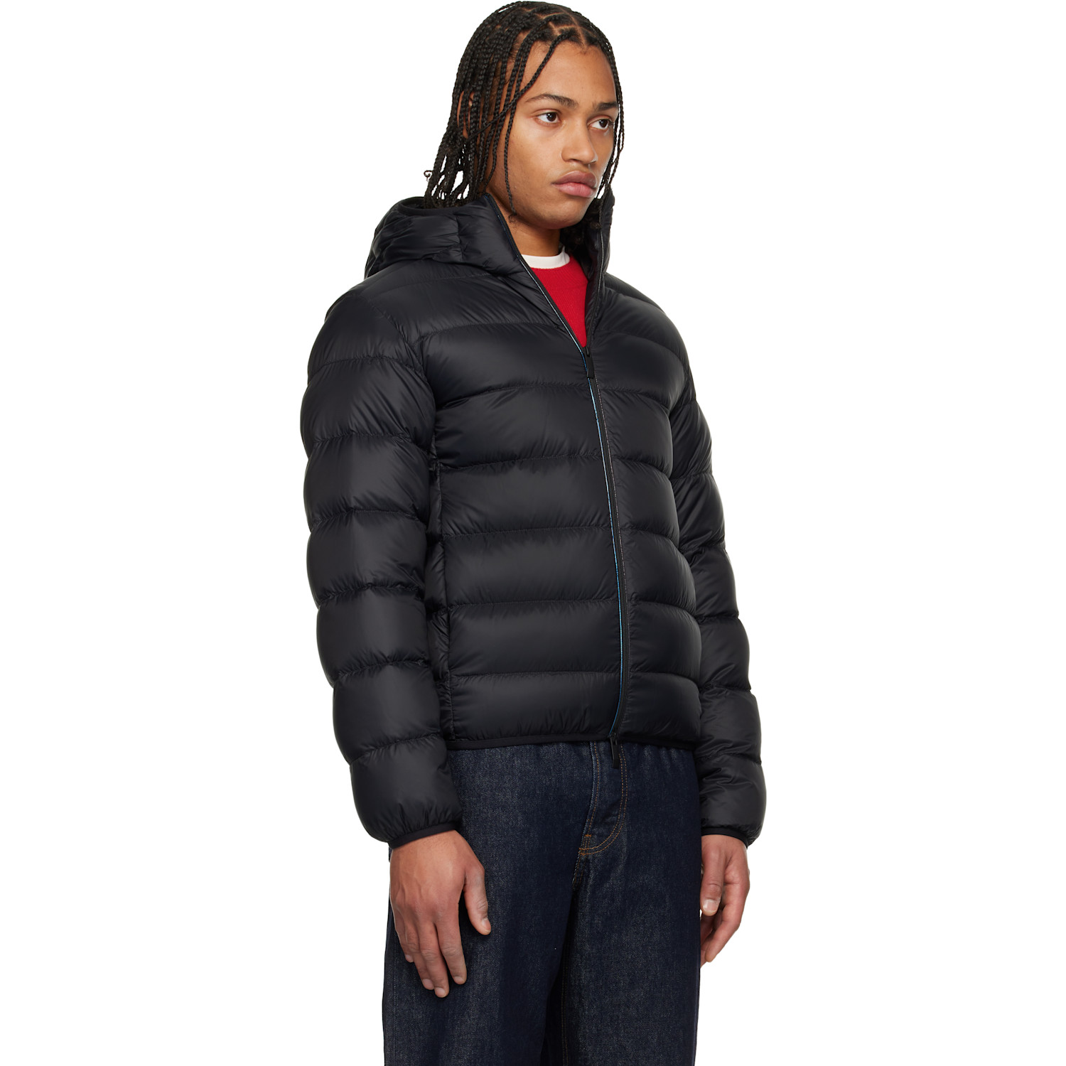  Moncler Black Erdon Short Down Jacket 