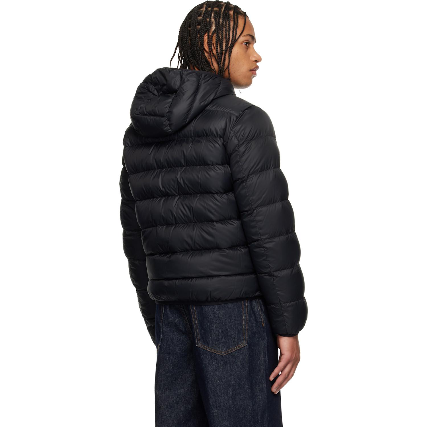  Moncler Black Erdon Short Down Jacket 