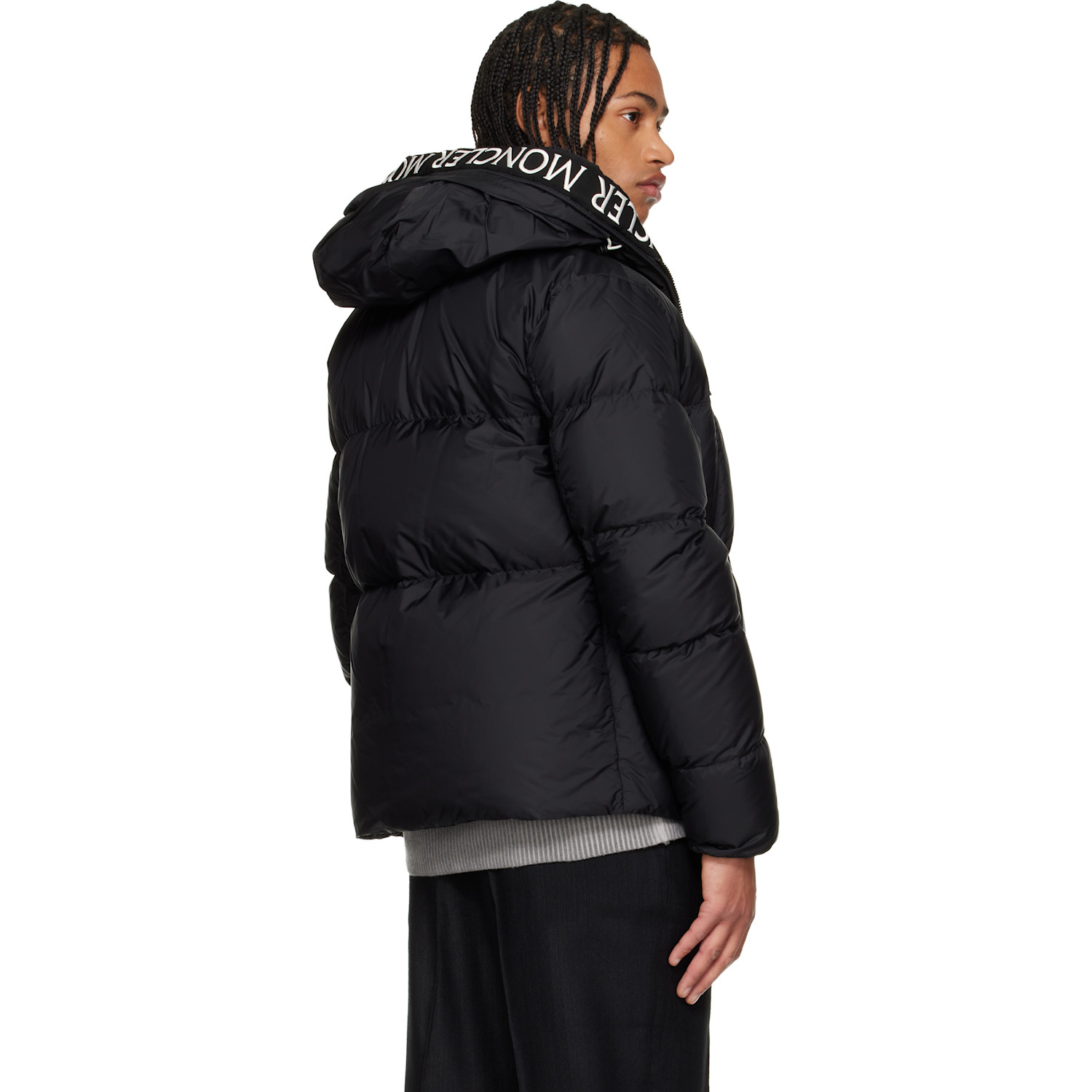  Moncler Black Montcla Hooded Short Down Jacket 
