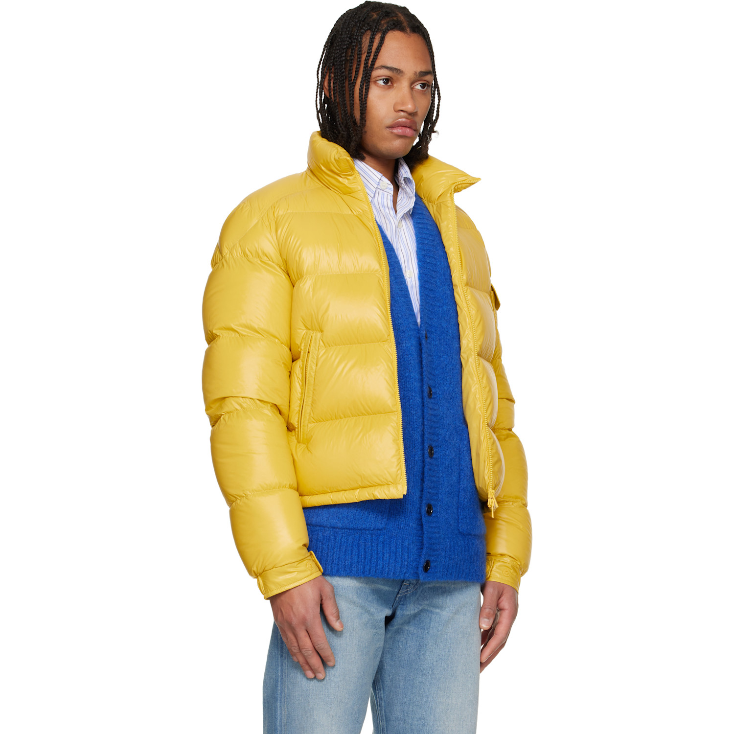  Moncler Yellow Levitha Short Down Jacket 