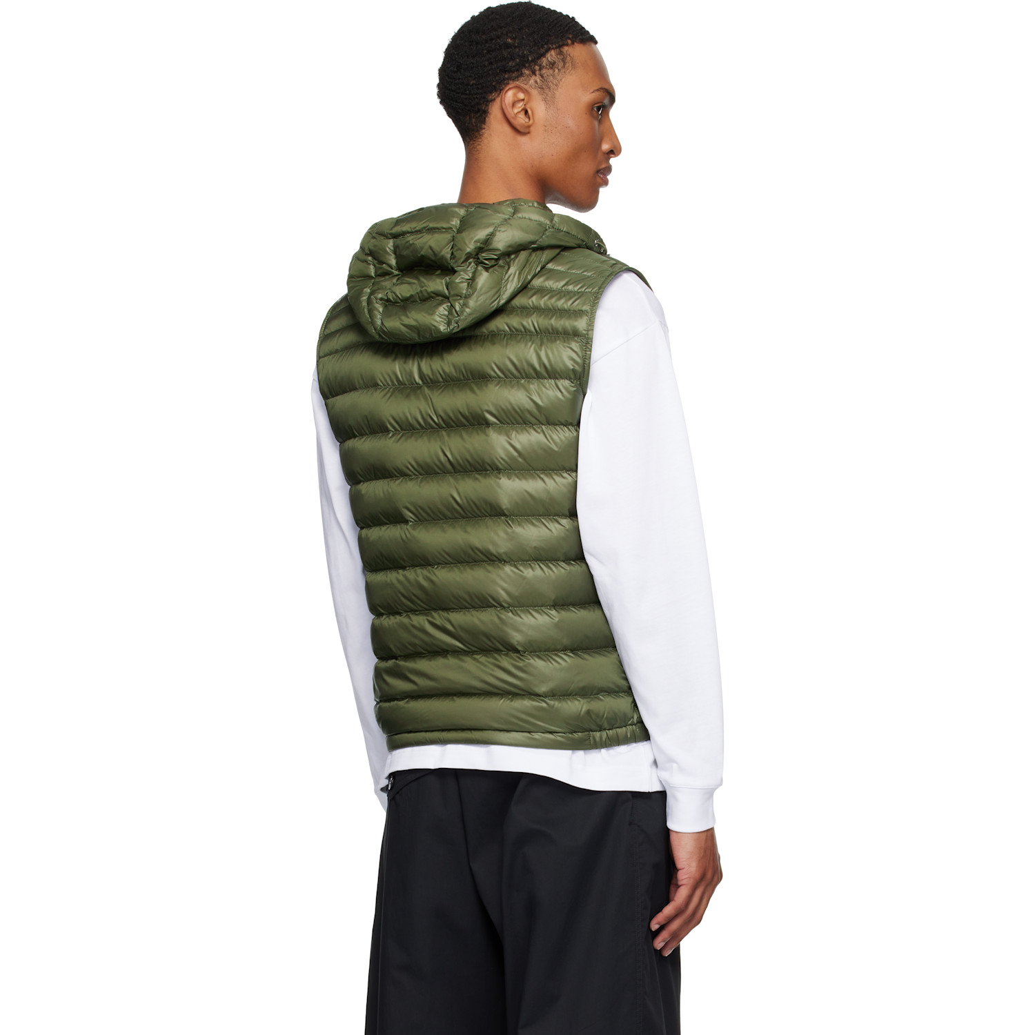  Moncler Khaki Orant Hooded Down Vest 