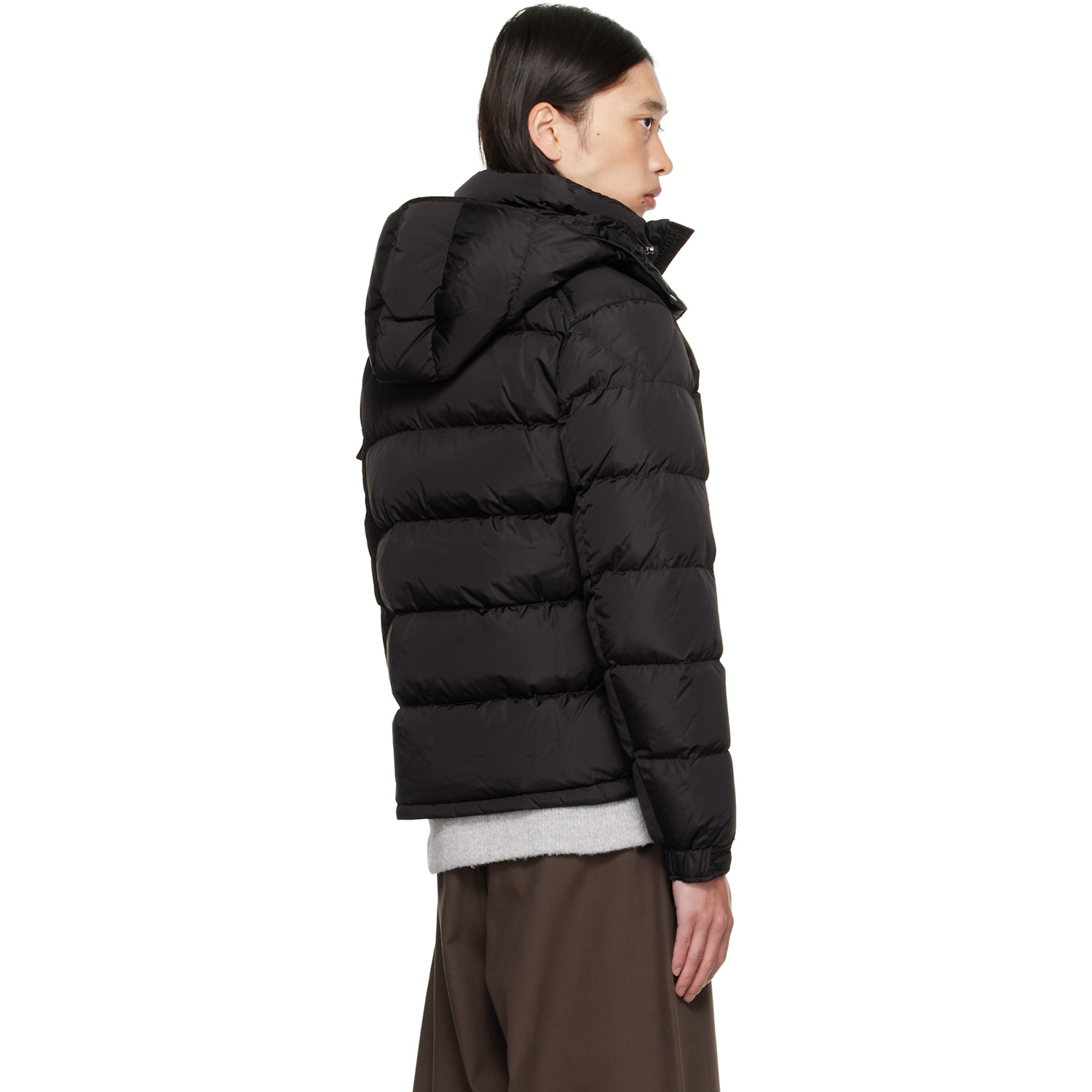  Moncler Black Maya Matte Short Down Jacket 