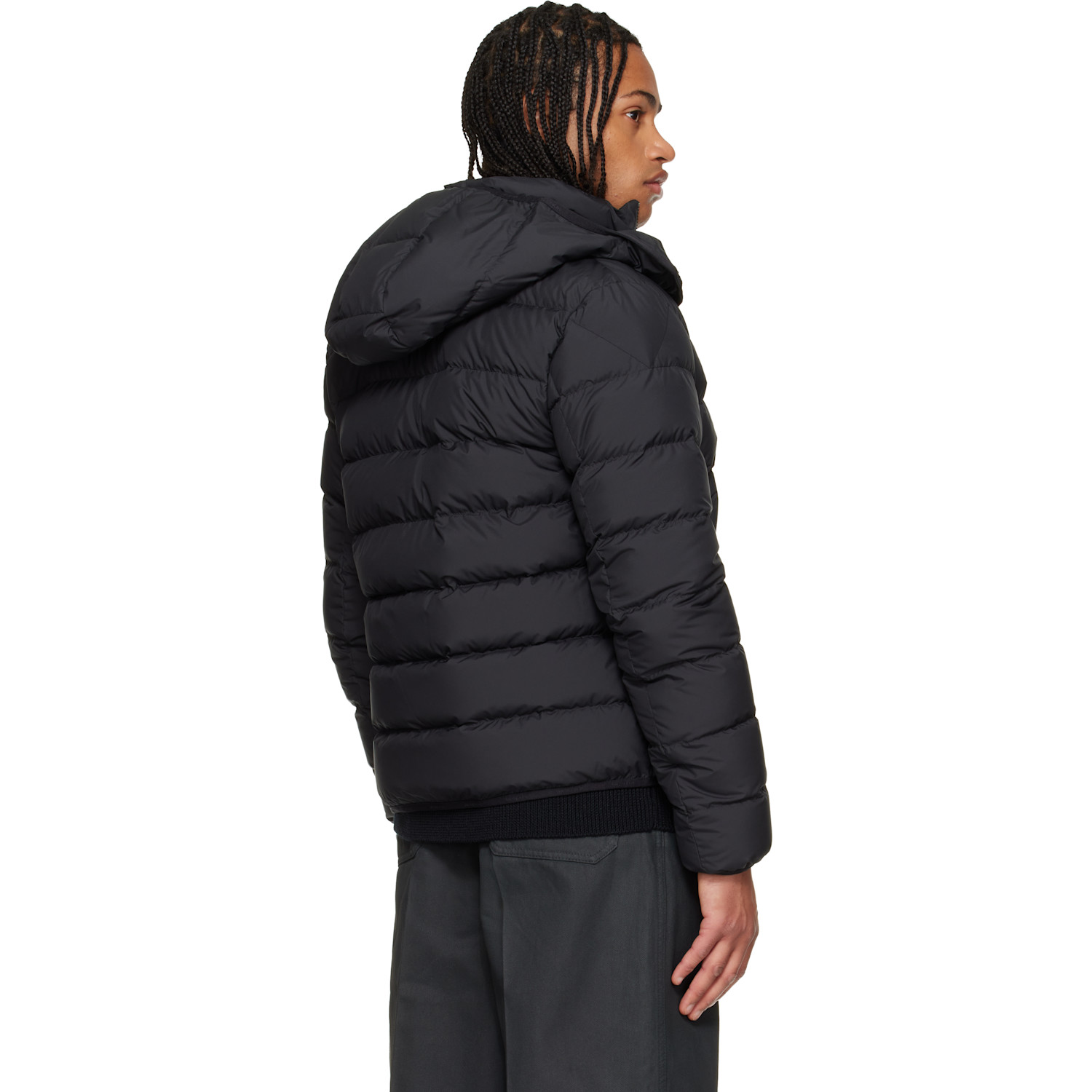  Moncler Black Montbrocq Hooded Short Down Jacket 