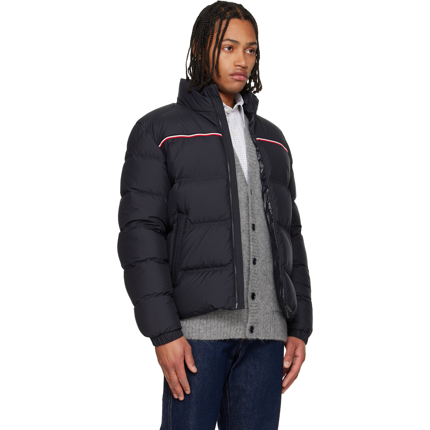  Moncler Navy Archivo Bouvaque Down Jacket 