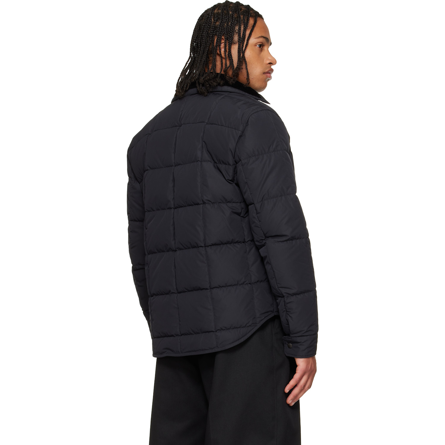  Moncler Black Archivo Marcilly Shirt Down Jacket 