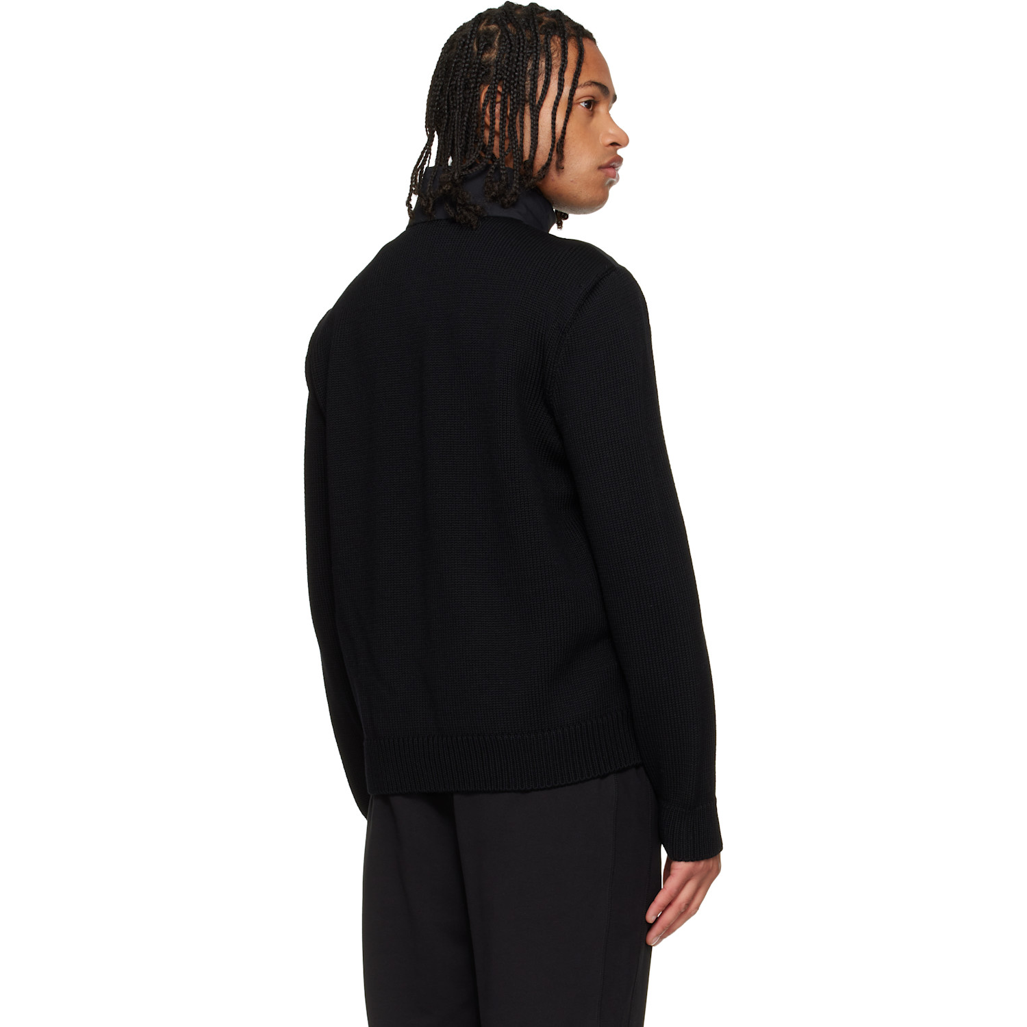  Moncler Black Virgin Wool Down Jacket 