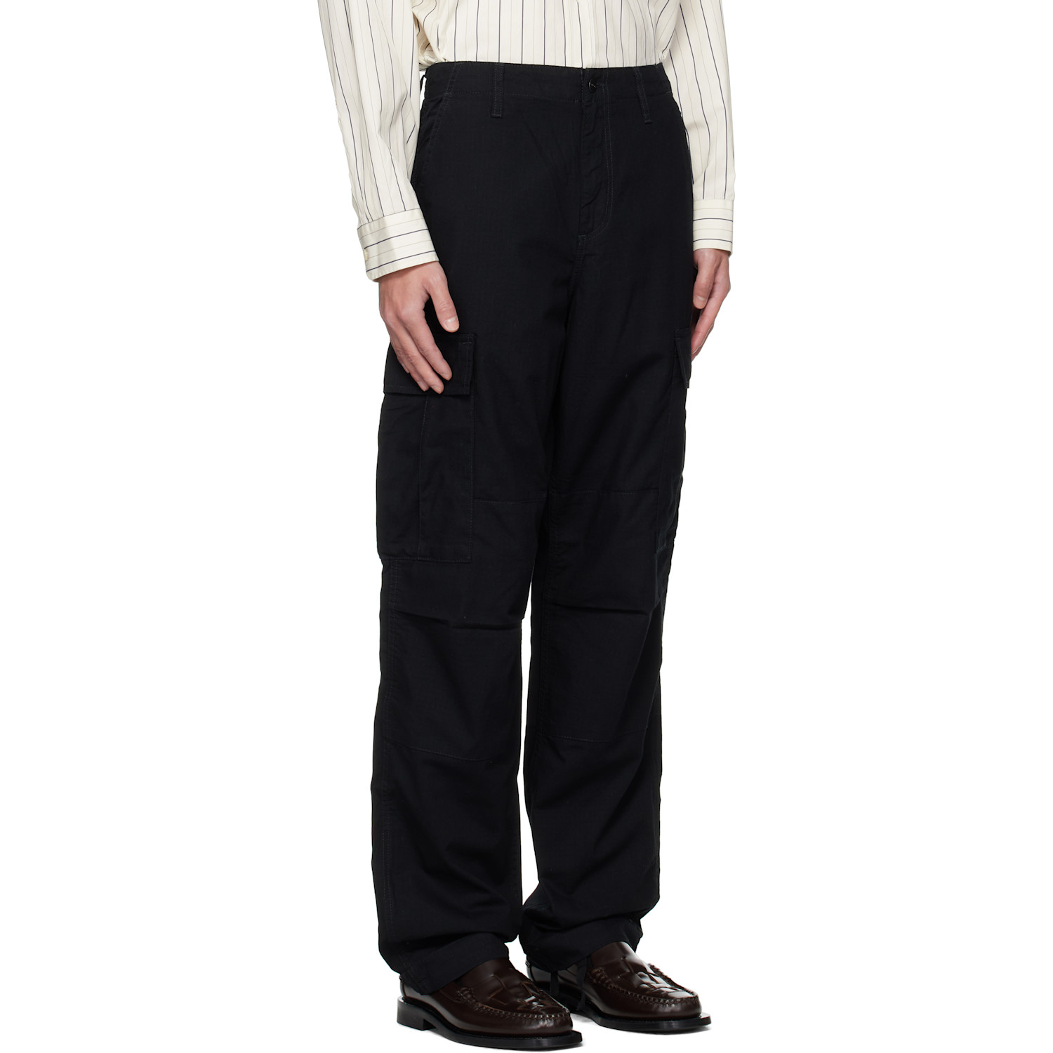  Carhartt Work In Progress Black Regular Cargo Pants 