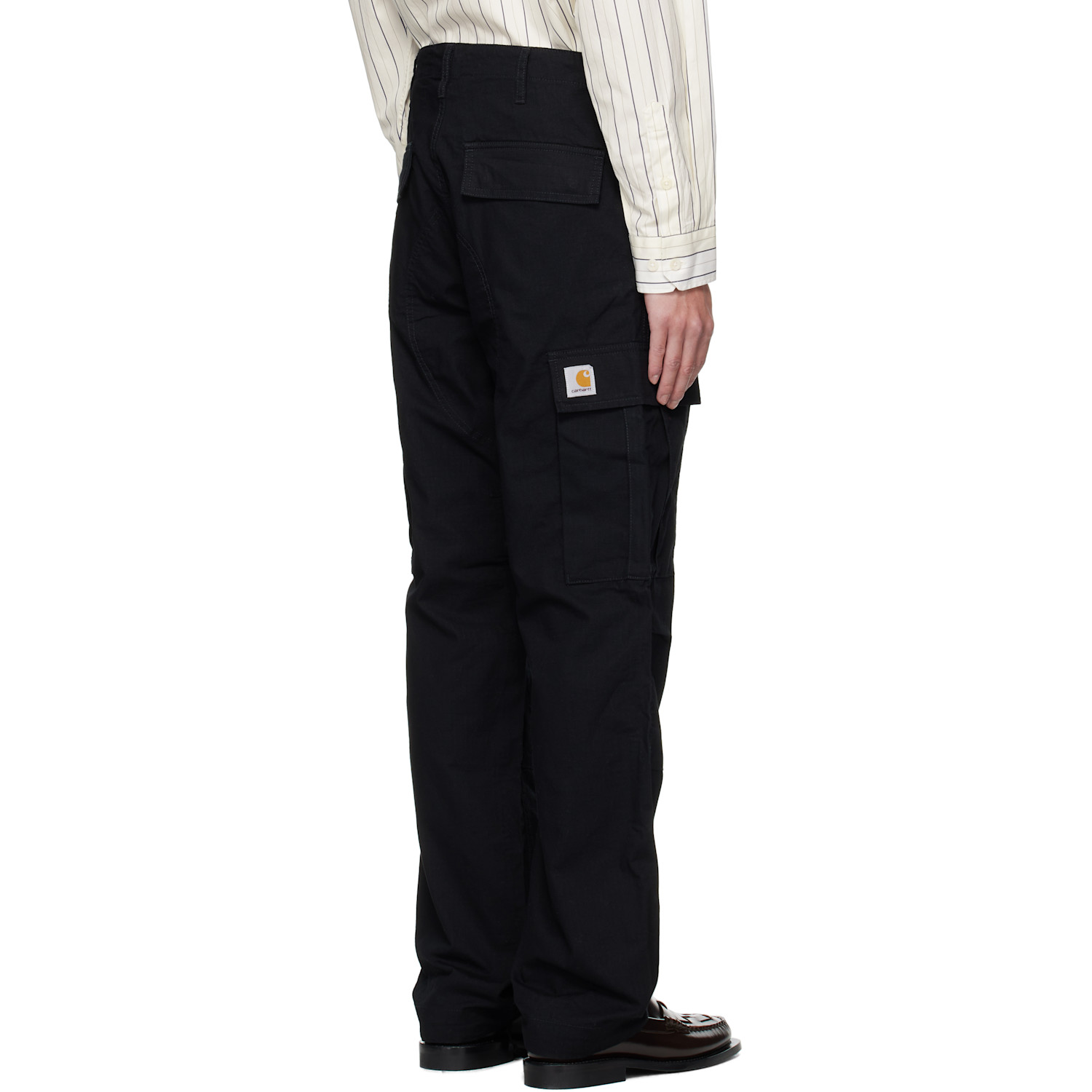  Carhartt Work In Progress Black Regular Cargo Pants 
