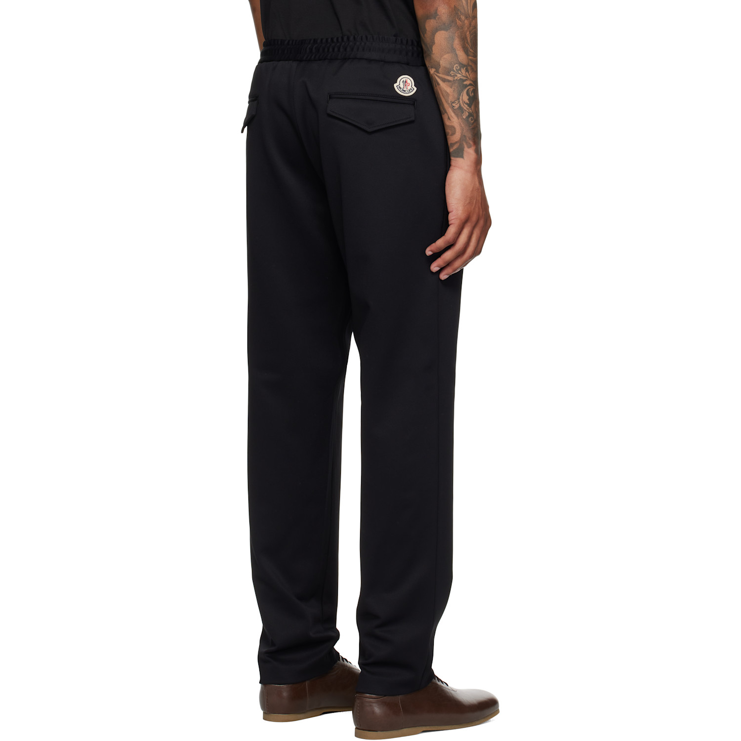  Moncler Black Logo Jogging Trousers 