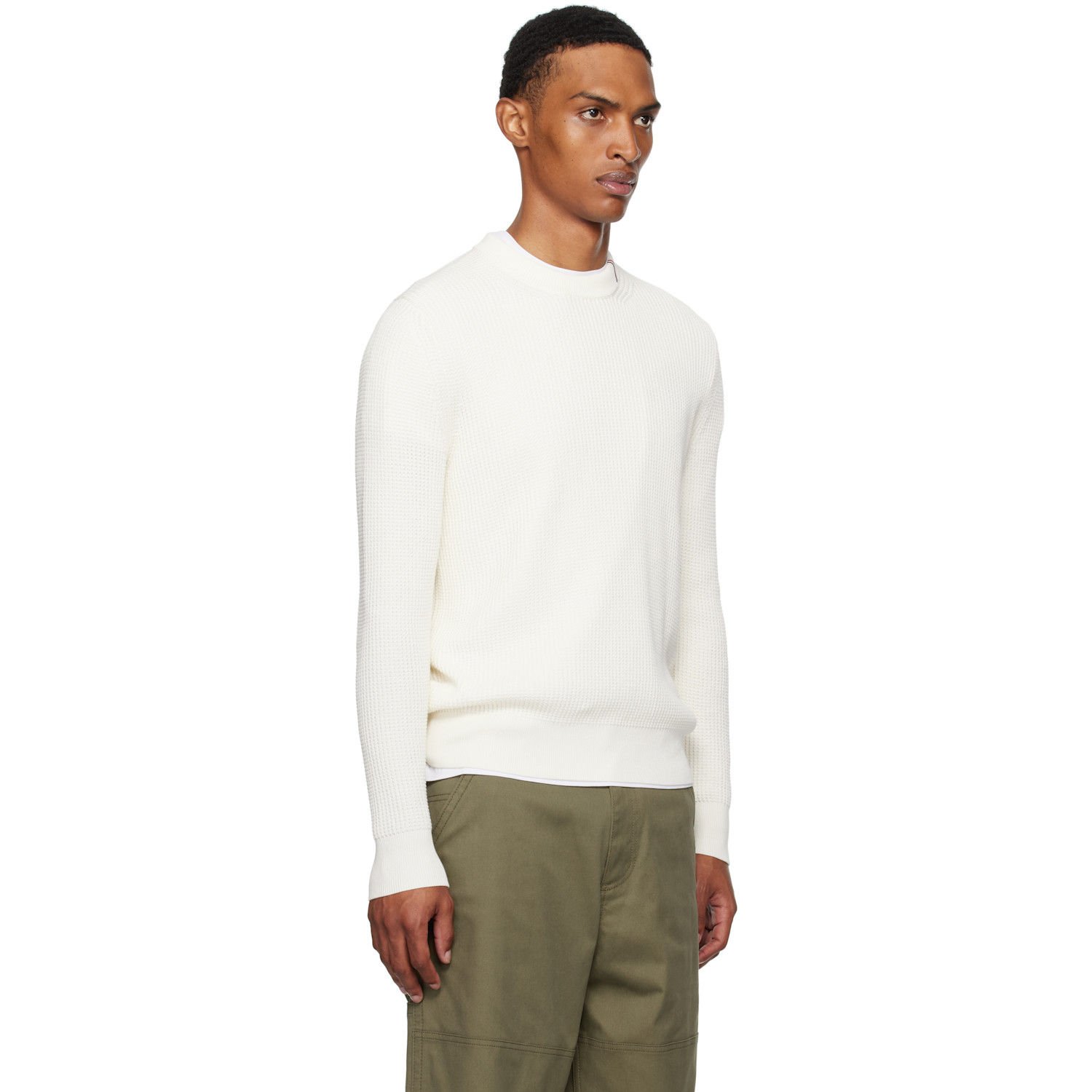  Moncler Off-white Crew Neck Sweater 
