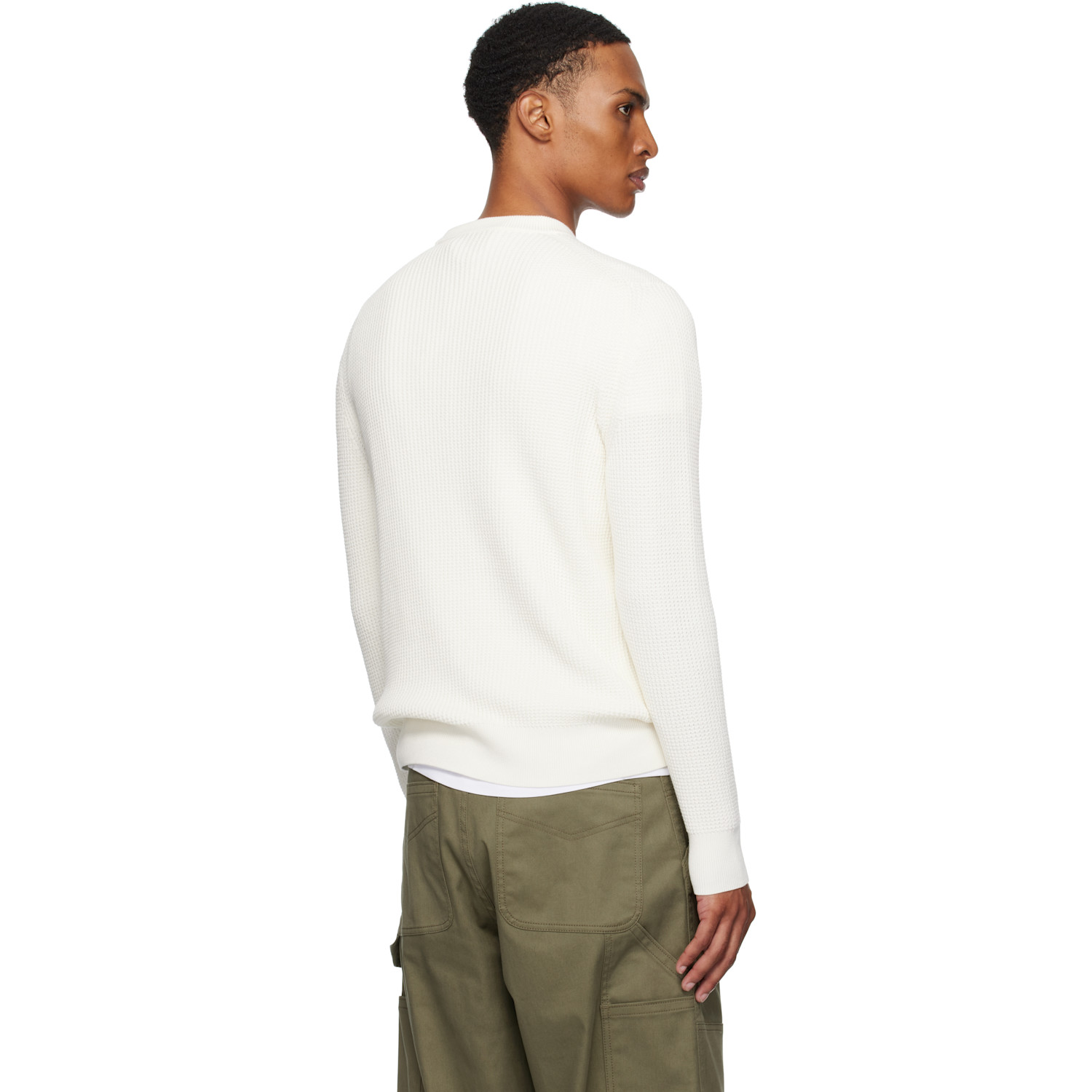  Moncler Off-white Crew Neck Sweater 