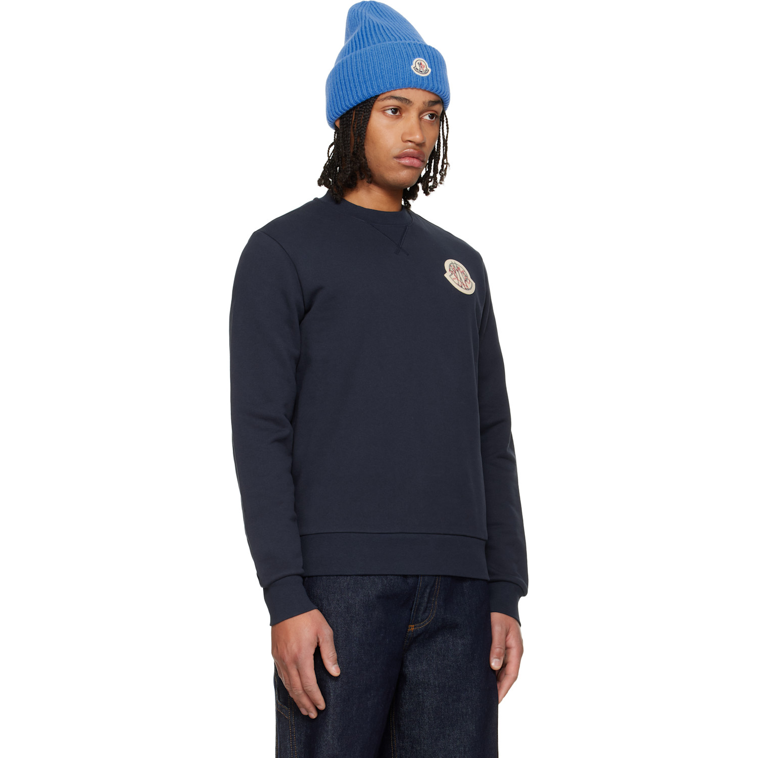  Moncler Navy Archivo Creativo Sweatshirt 