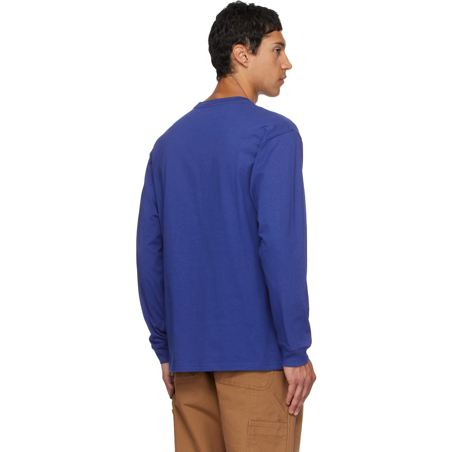  Carhartt Work In Progress Blue Chase Long Sleeve T-shirt 