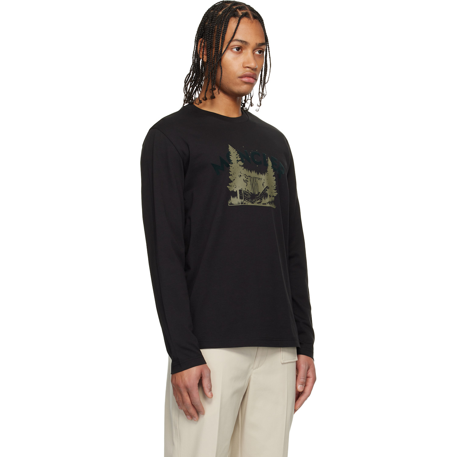  Moncler Black Long Sleeve T-shirt 