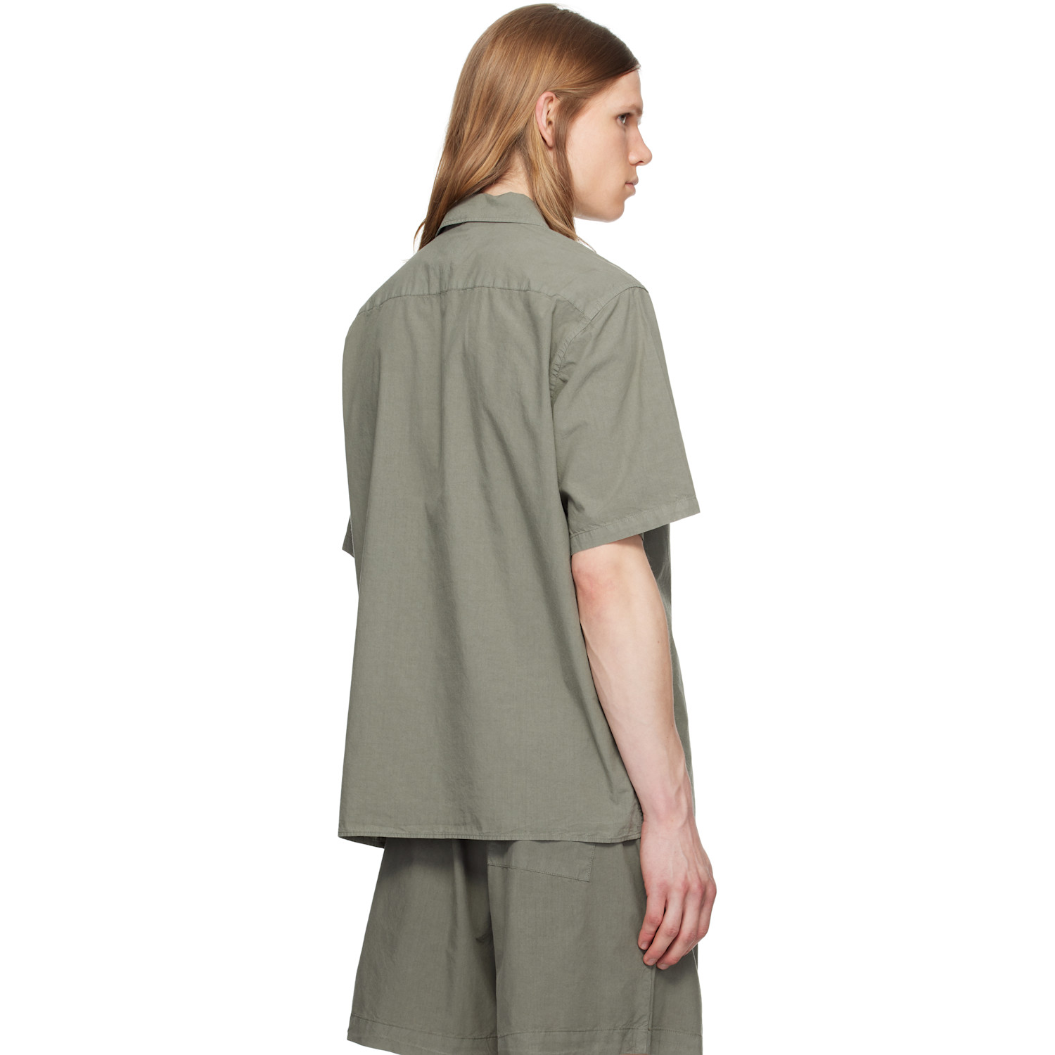  Norse Projects Gray Carsten Cotton Tencel Shirt 