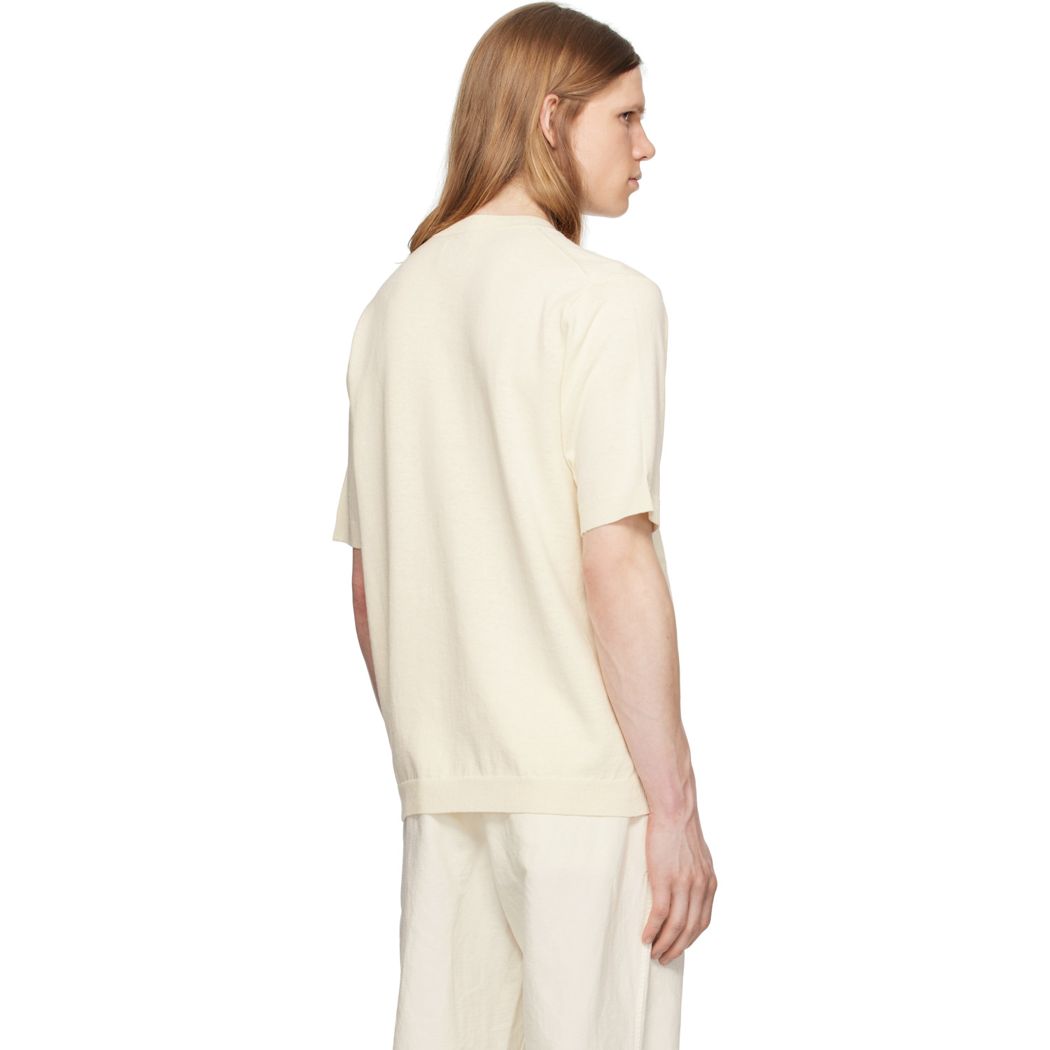  Norse Projects Off-white Rhys Cotton Linen T-shirt 