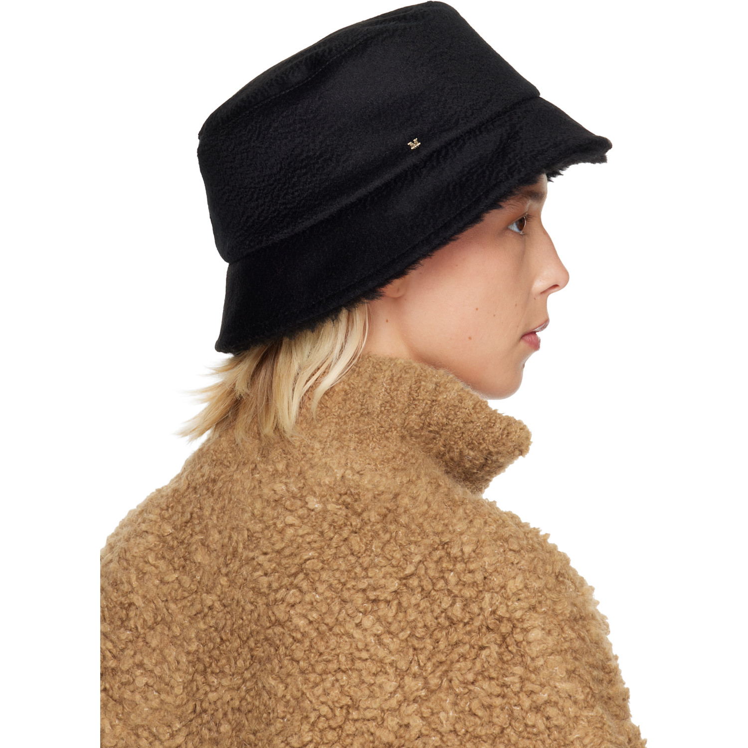  Max Mara Black Fiducia Reversible Bucket Hat 