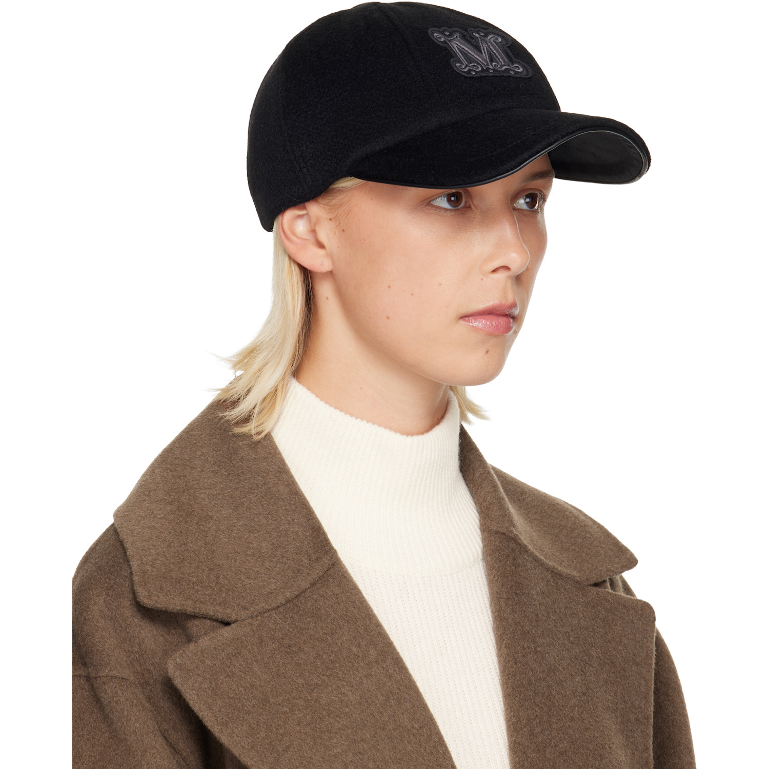  Max Mara Black Fedora Cap 
