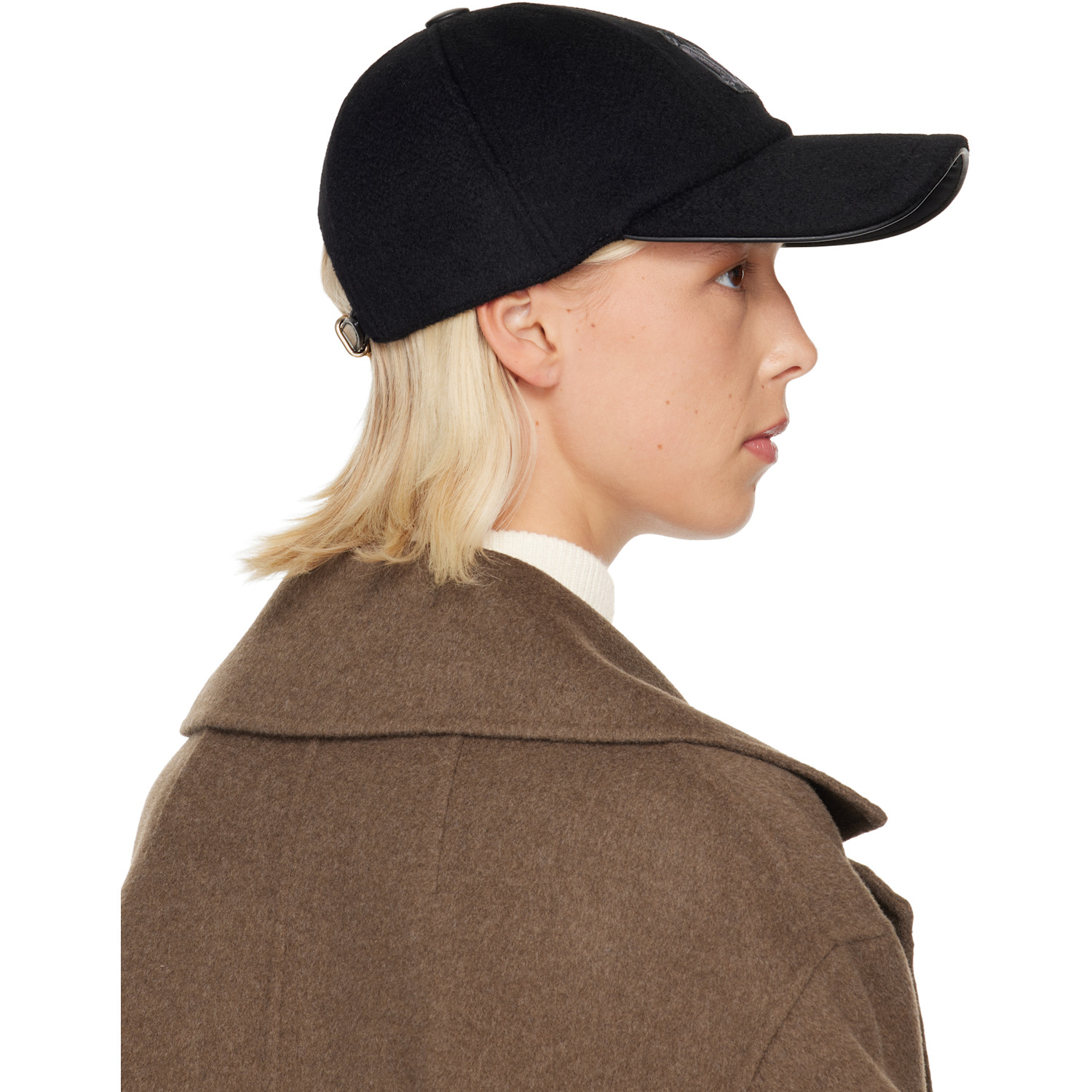  Max Mara Black Fedora Cap 