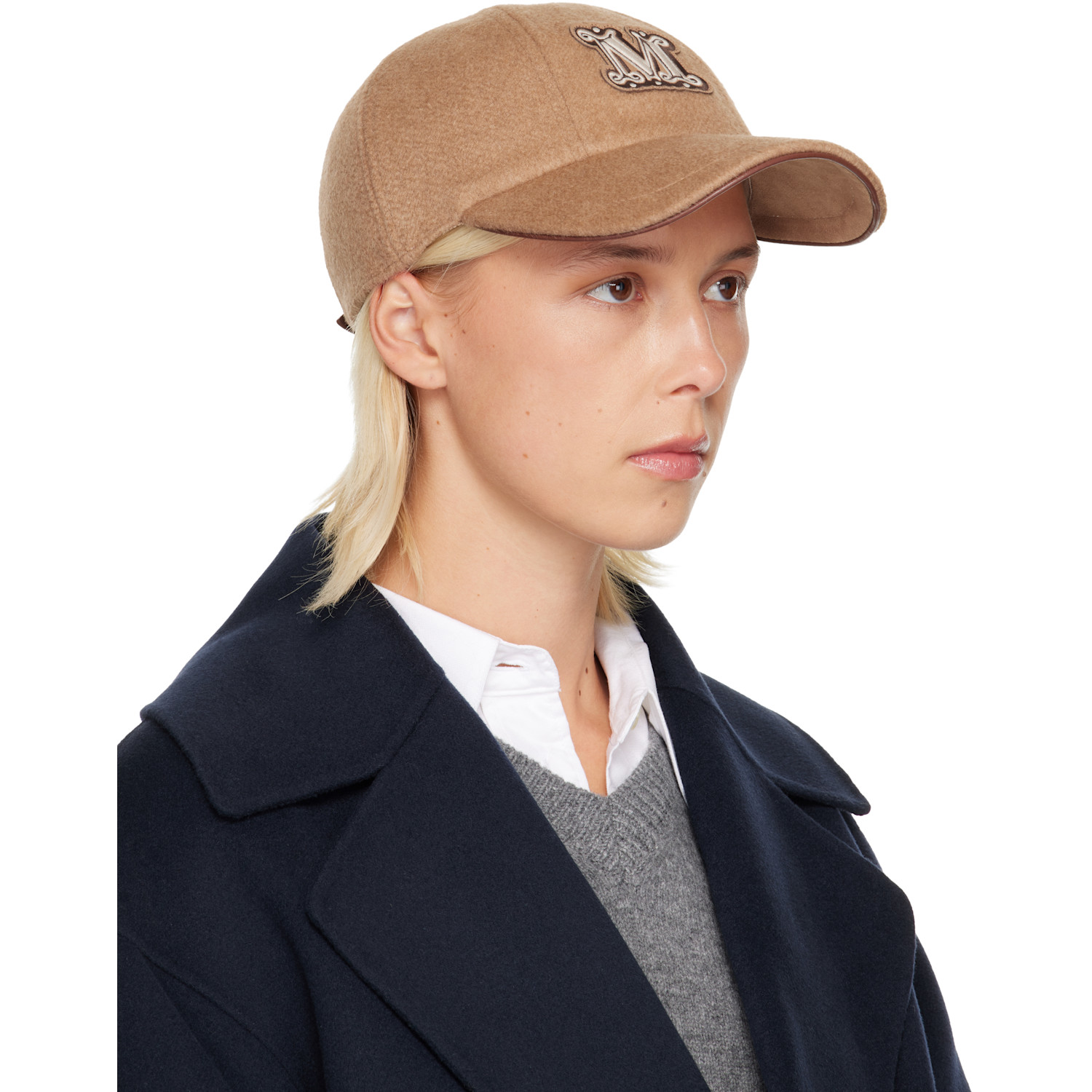  Max Mara Tan Fedora Cap 