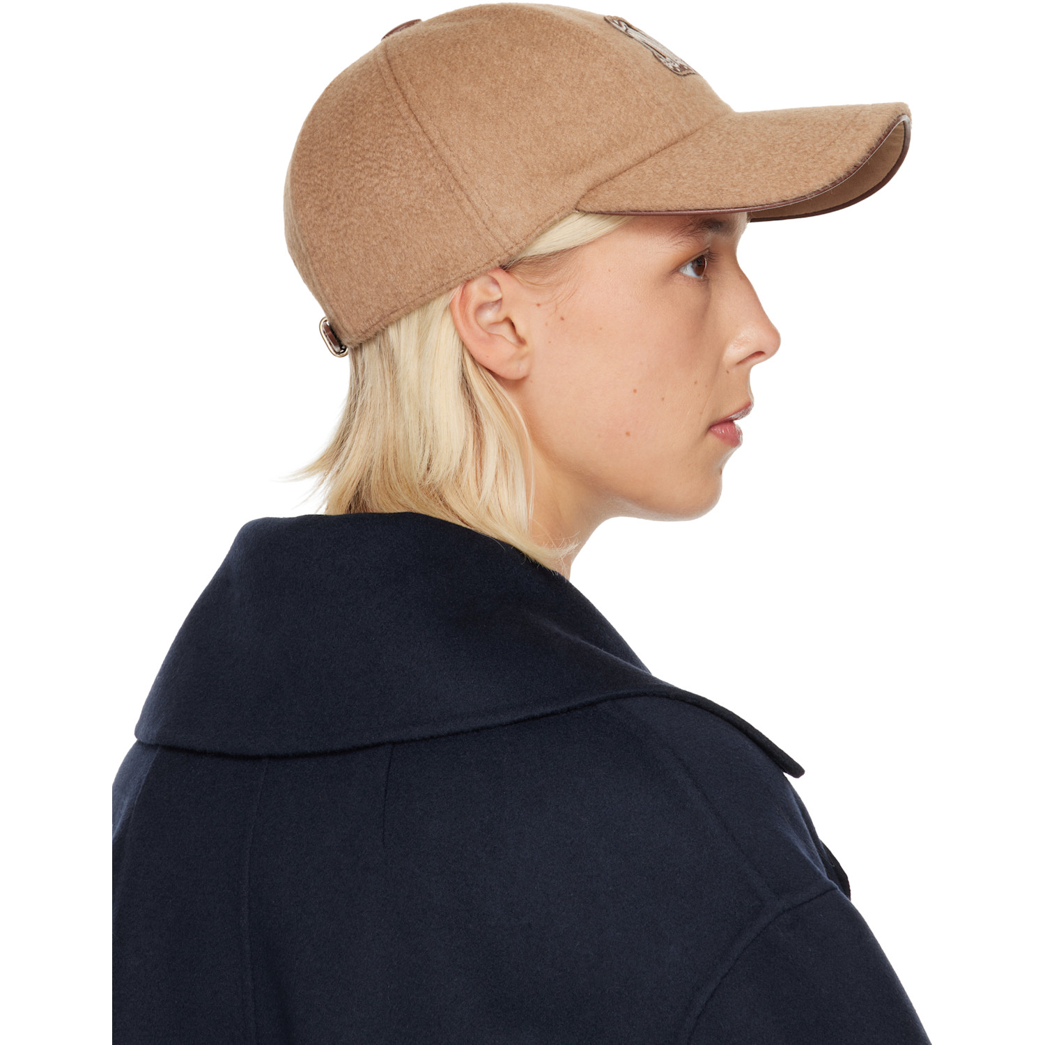  Max Mara Tan Fedora Cap 